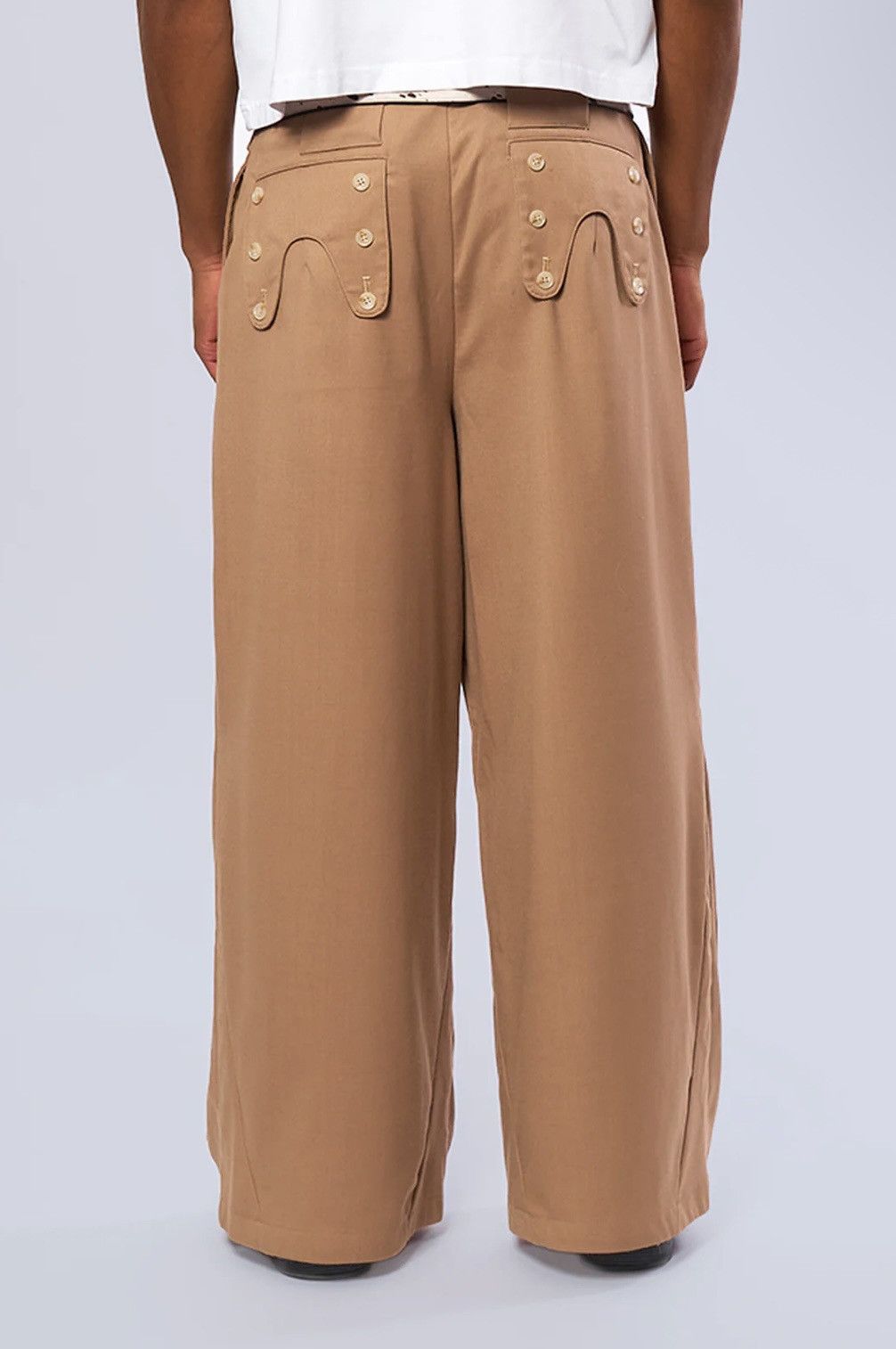 Other Neaux Doubt Western Arc Pleated Trousers Mocha Size US 30 / EU 46 - 2 Thumbnail