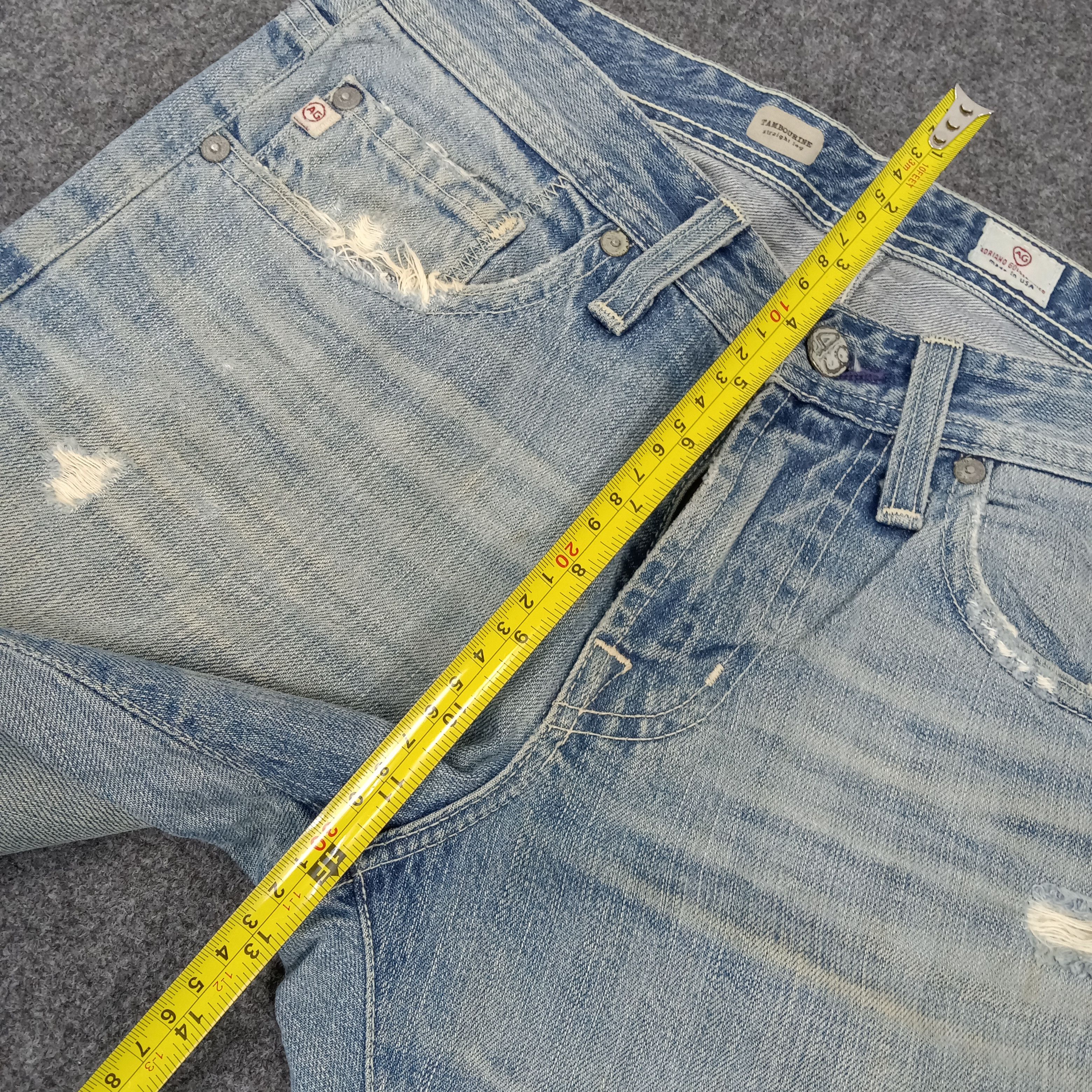 AG Adriano Goldschmied × Vintage Adriano Goldschmied American Distressed Style Jeans Size US 36 / EU 52 - 11 Thumbnail