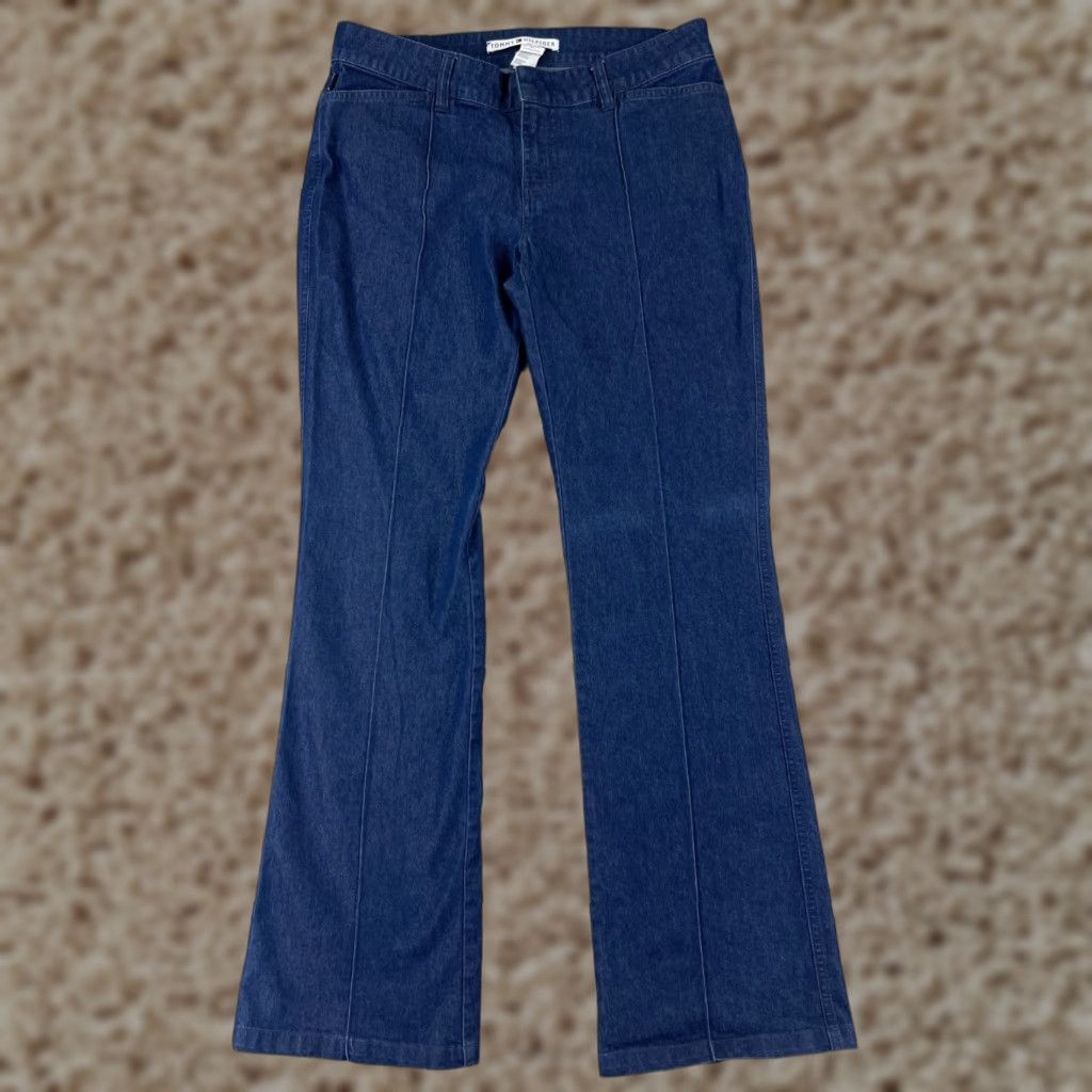 Tommy Hilfiger Tommy Hilfiger Jeans Women 4 Blue Denim Flared Low Rise Cotton Blend Vintage No Size 27" / US 4 / IT 40 - 1 Thumbnail