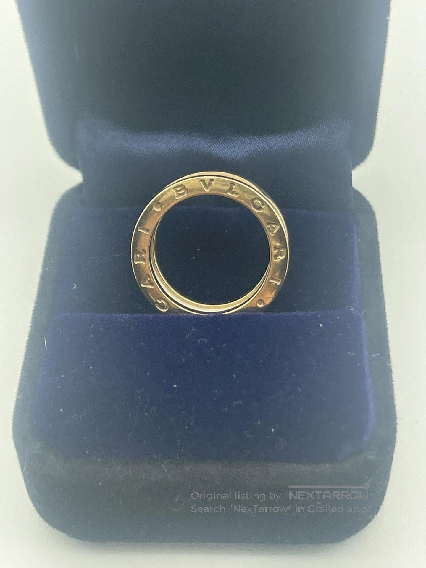 Bvlgari Bulgari White Ceramic Rose Gold Ring 55. Size ONE SIZE - 1 Thumbnail