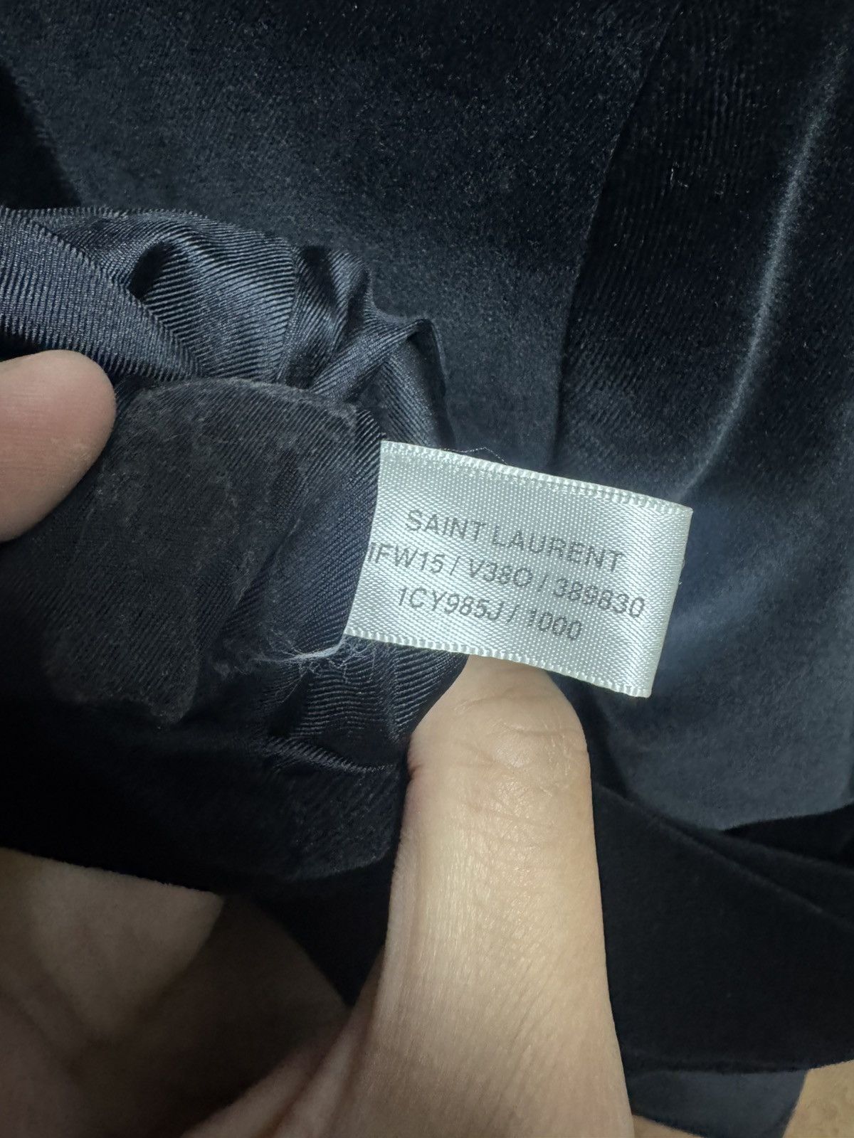 Saint Laurent Paris Saint Laurent 2015FW Black Velvet blazer Size US S / EU 44-46 / 1 - 4 Thumbnail