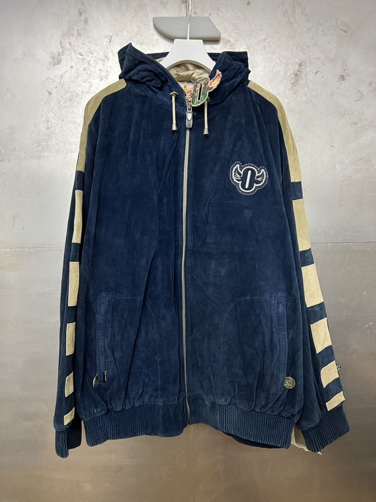 Outkast SAMPLE Outkast Suede Hooded Zip Jacket Size US XXL / EU 58 / 5 - 1 Thumbnail