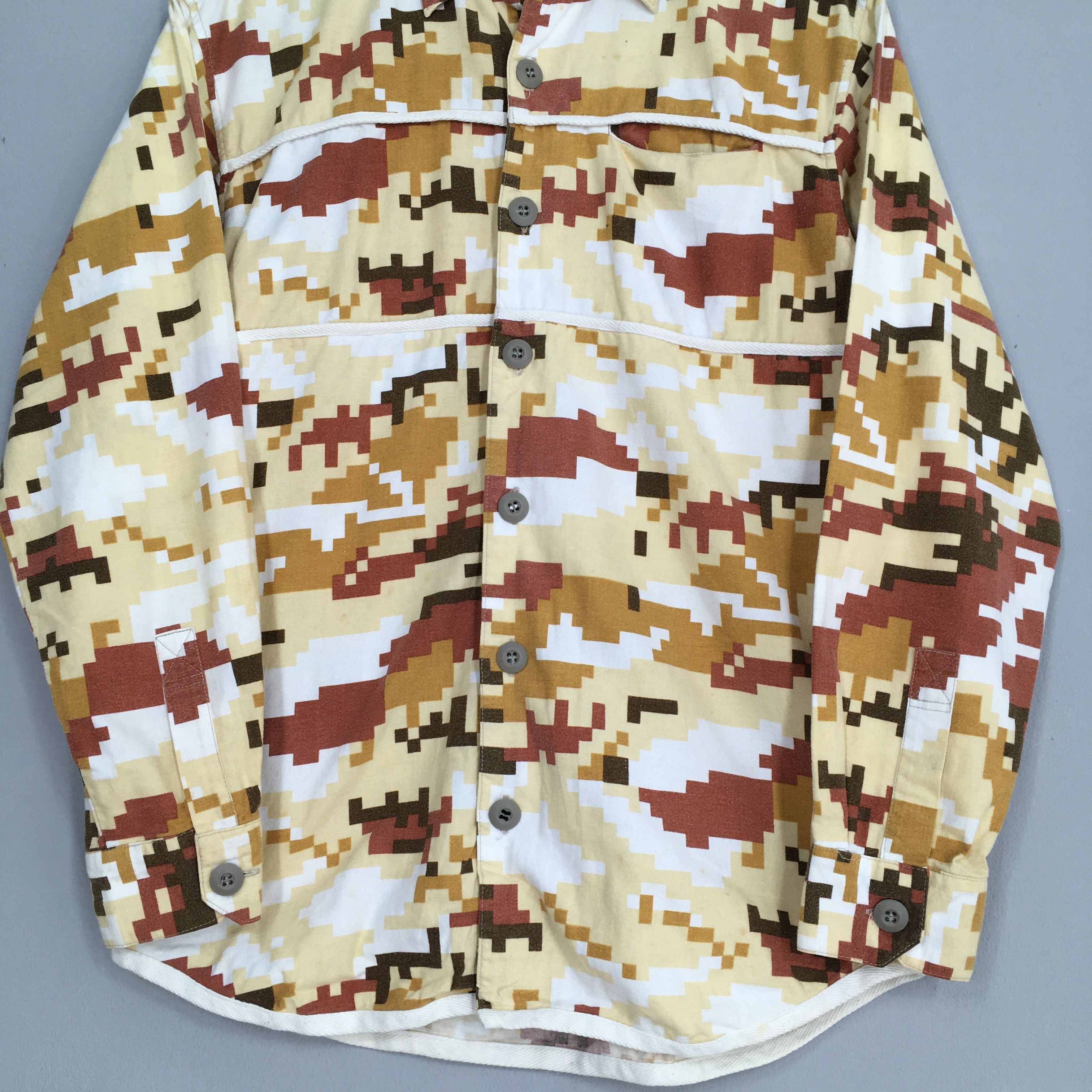 Oxxford Clothes × Vintage Vintage Button Up Tribal Native Aztec Navajo Oxfords Shirt Size US M / EU 48-50 / 2 - 3 Thumbnail