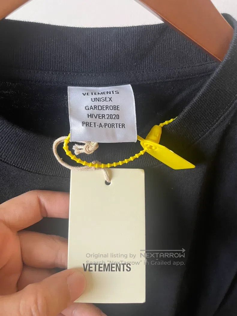 Vetements Vetements Branded Logo Printed T-Shirt S Size Size US S / EU 44-46 / 1 - 3 Thumbnail