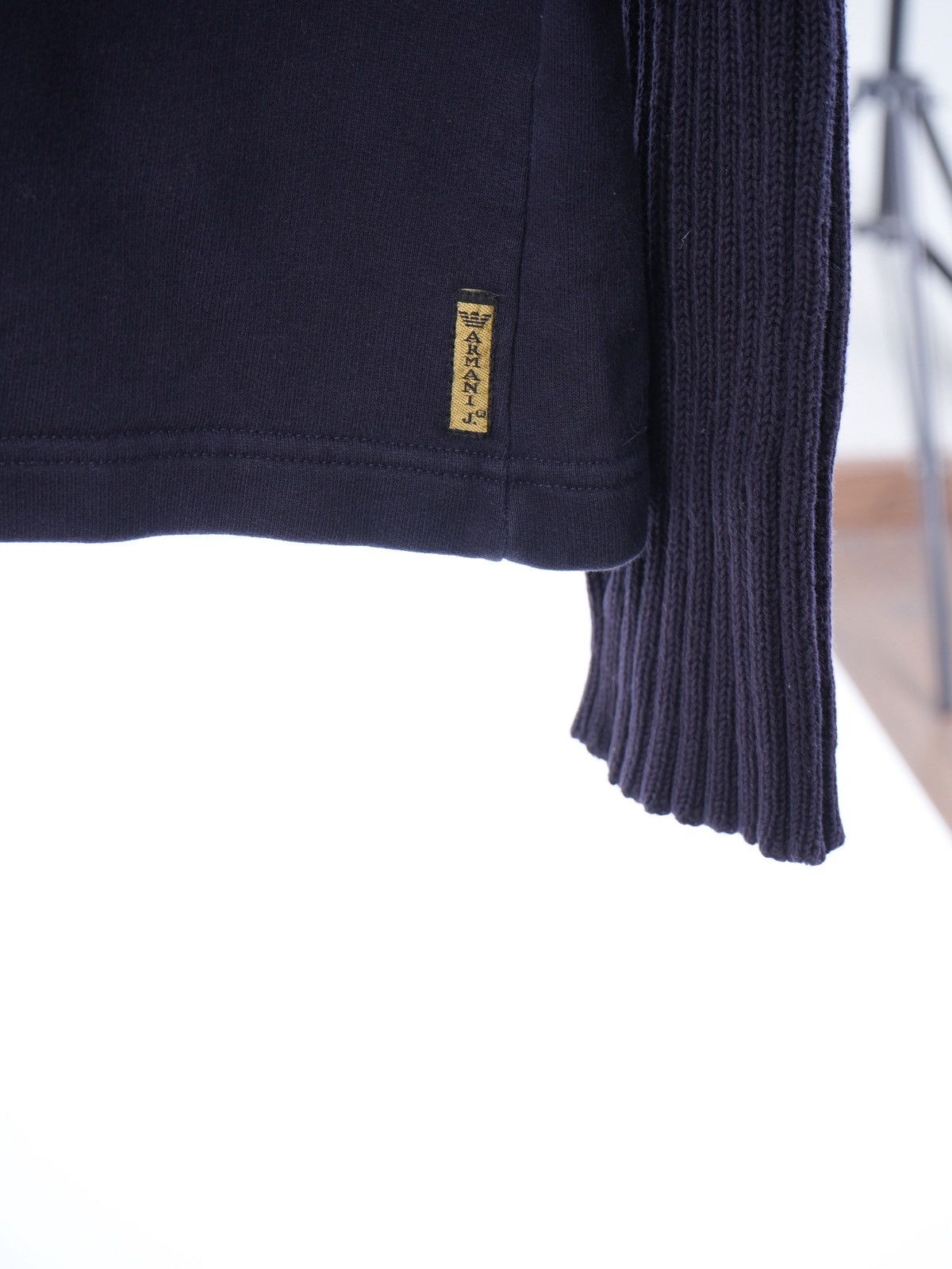 Armani Armani Jeans Hybrid Sweater Vintage Highneck Turtleneck L Size US L / EU 52-54 / 3 - 2 Thumbnail