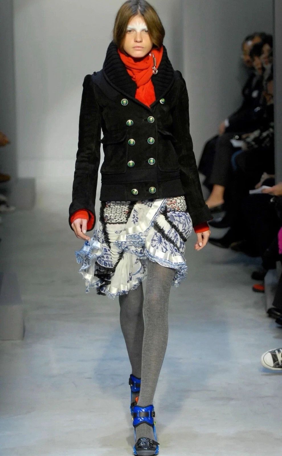 Balenciaga Balenciaga Nicolas Ghesquiere Fall 2007 Runway Silk Skirt Size 28" / US 6 / IT 42 - 1 Thumbnail