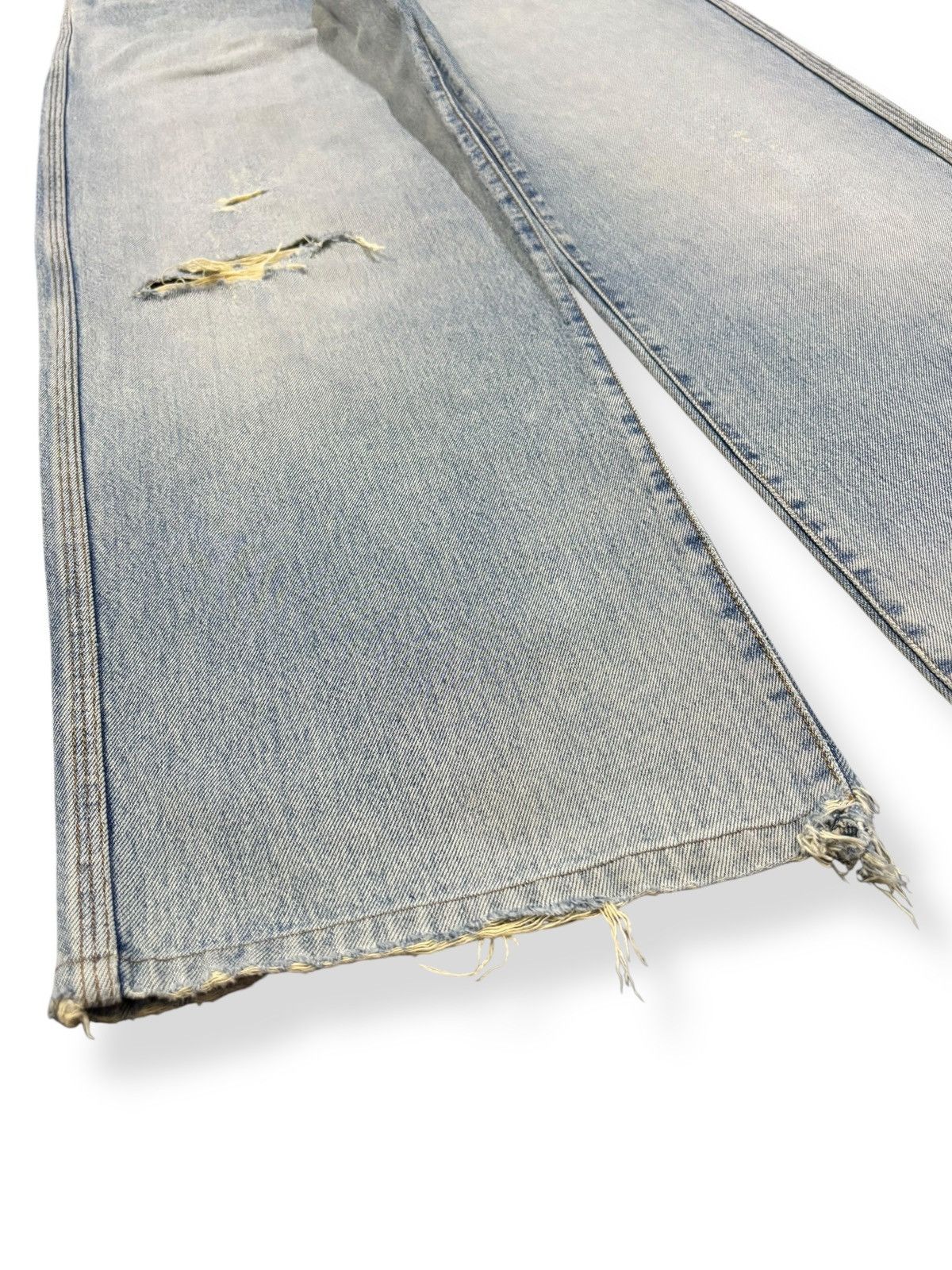 Wrangler Vintage Wrangler Light Blue Wash Baggy Distressed Jeans Size US 32 / EU 48 - 6 Thumbnail