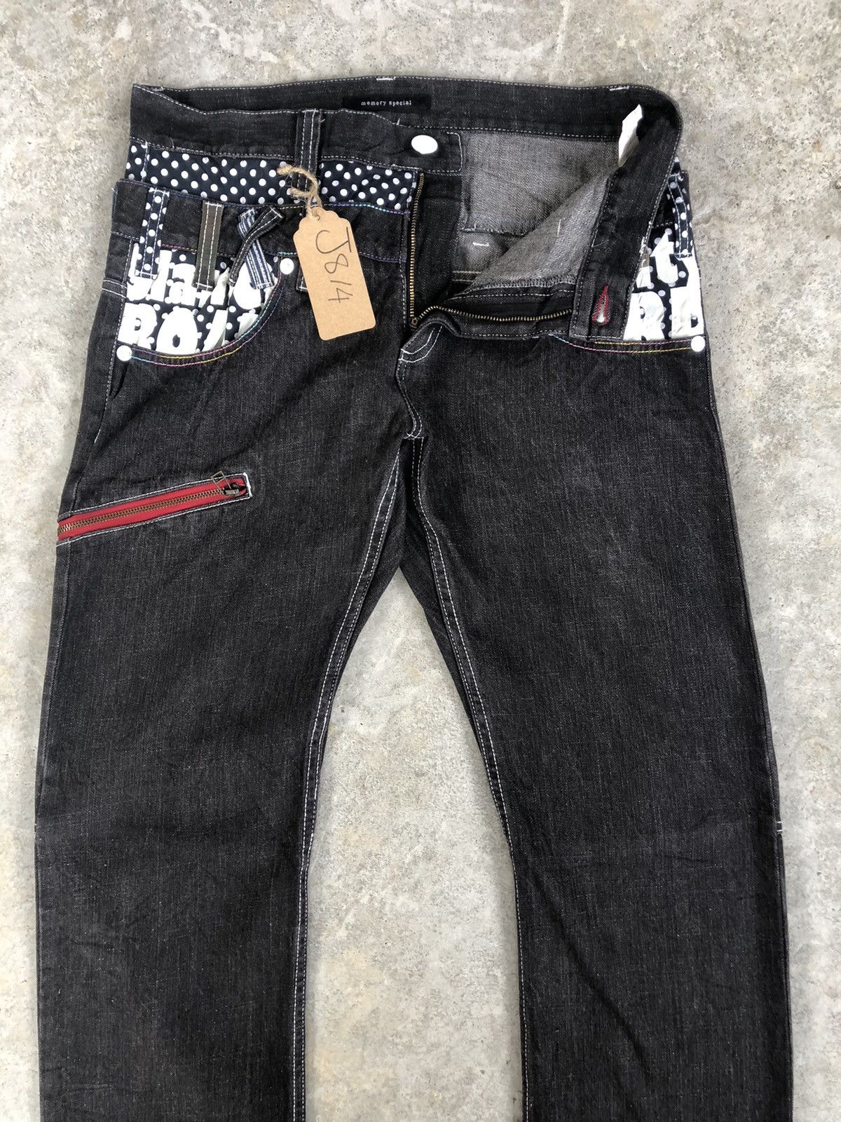 Japanese Brand Japanese Memory Special Double Waist Embroidered Logo Dis Size US 32 / EU 48 - 4 Thumbnail