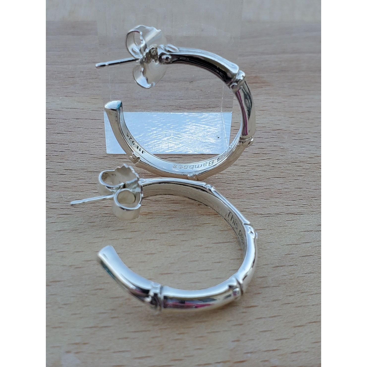 Jewelry John Hardy Bamboo Sterling Silver 925 Hoop Earrings Size ONE SIZE - 6 Thumbnail