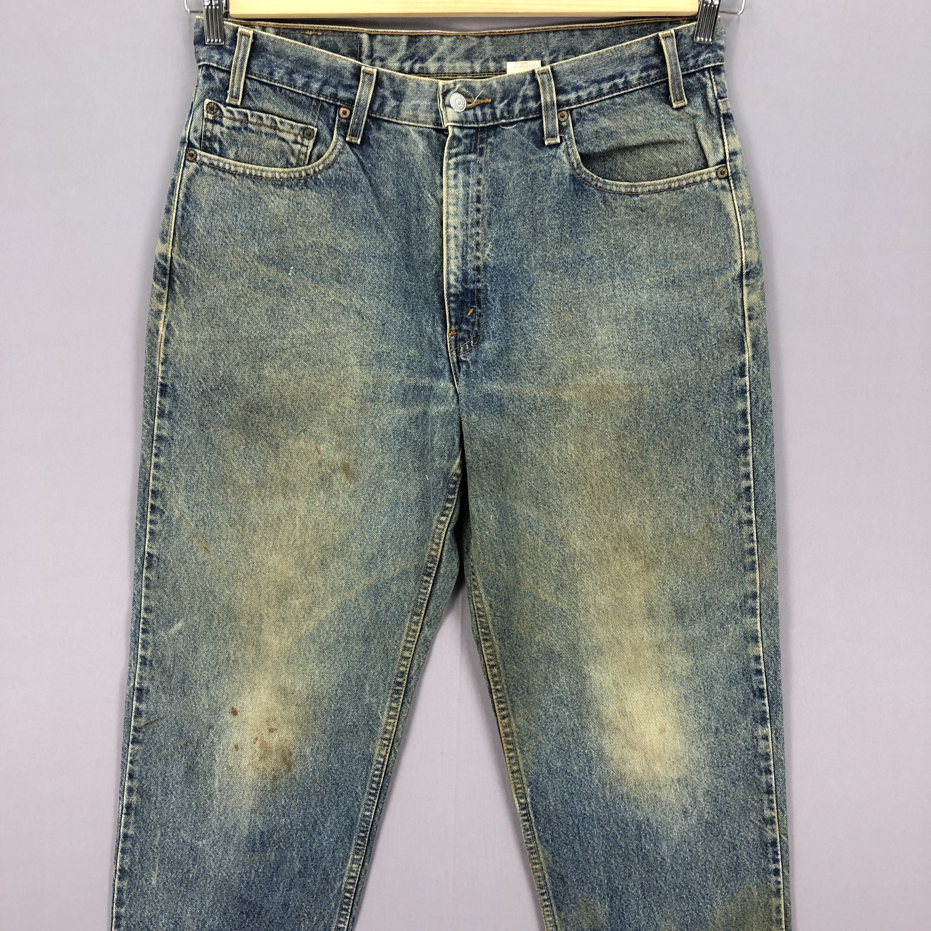 Levi's Vintage 90s Baggy Levis 550 Jeans Mud Dirty Levi's Denim Size US 34 / EU 50 - 3 Thumbnail