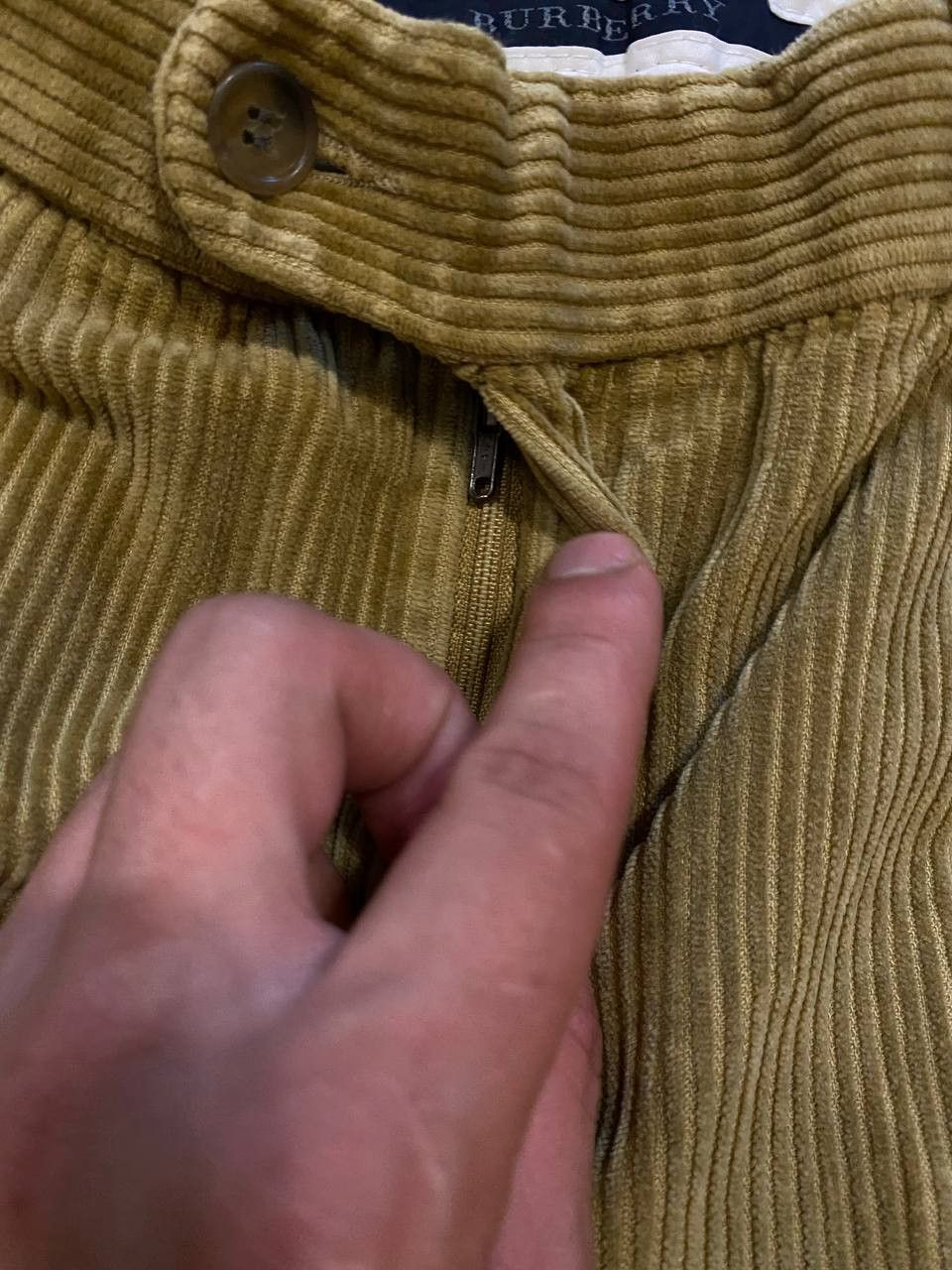 Burberry Vintage Casual Pants beige Burberry luxury super 120's Y2K Size US 33 - 15 Thumbnail
