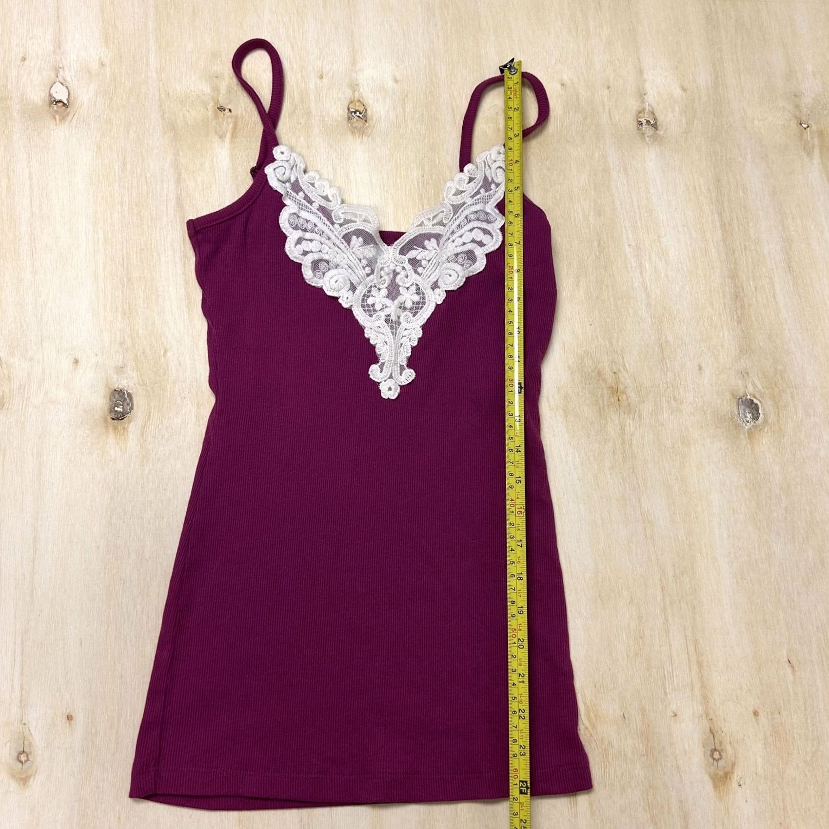 Vintage Y2K Bongo Tank Top Womens XL Purple Lace Trim Cami Camisole Strappy Shirt Size XL / US 12-14 / IT 48-50 - 3 Thumbnail