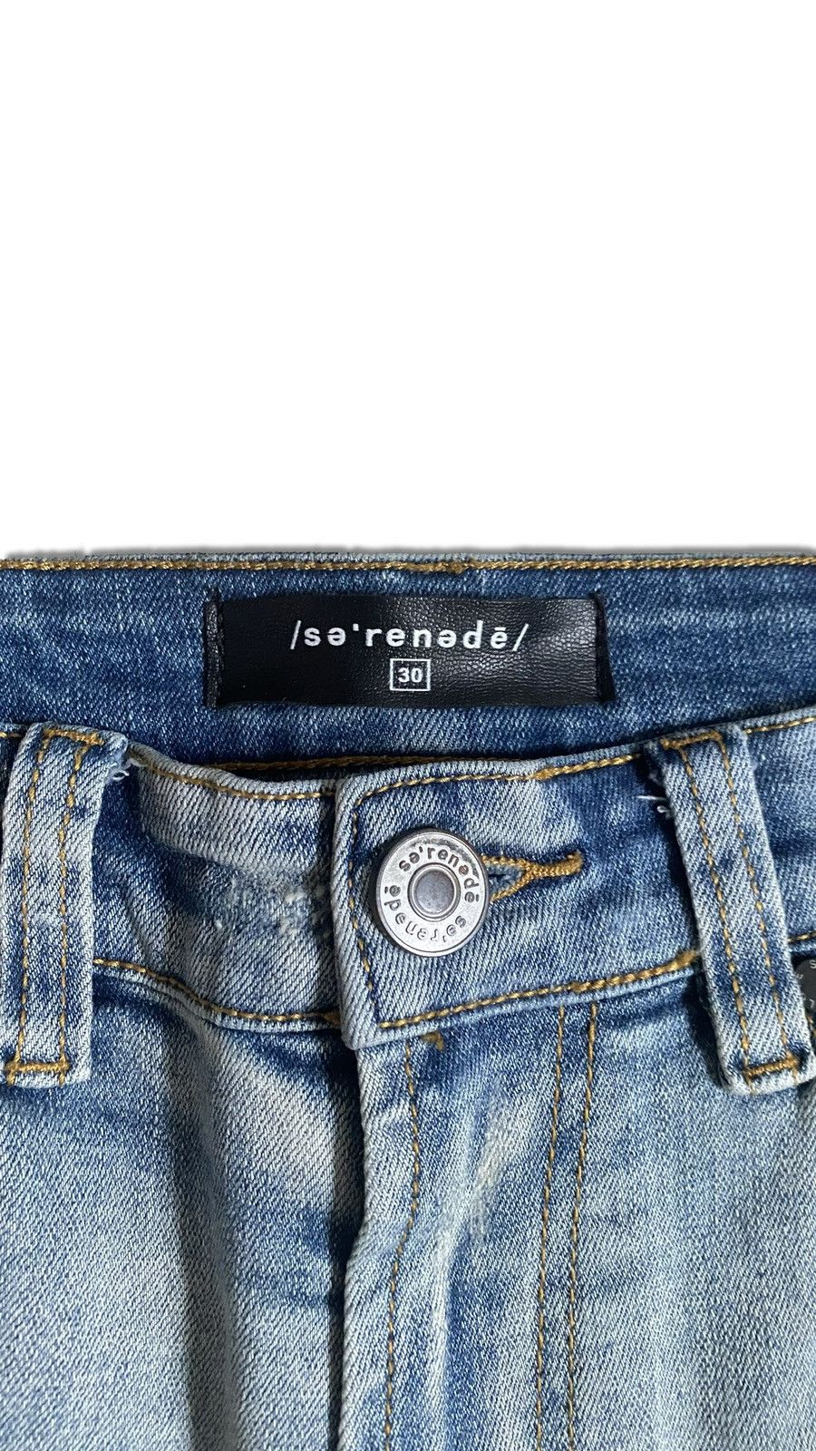 SERENEDE SERENEDE Ripped Knee Jeans Size US 30 / EU 46 - 3 Thumbnail