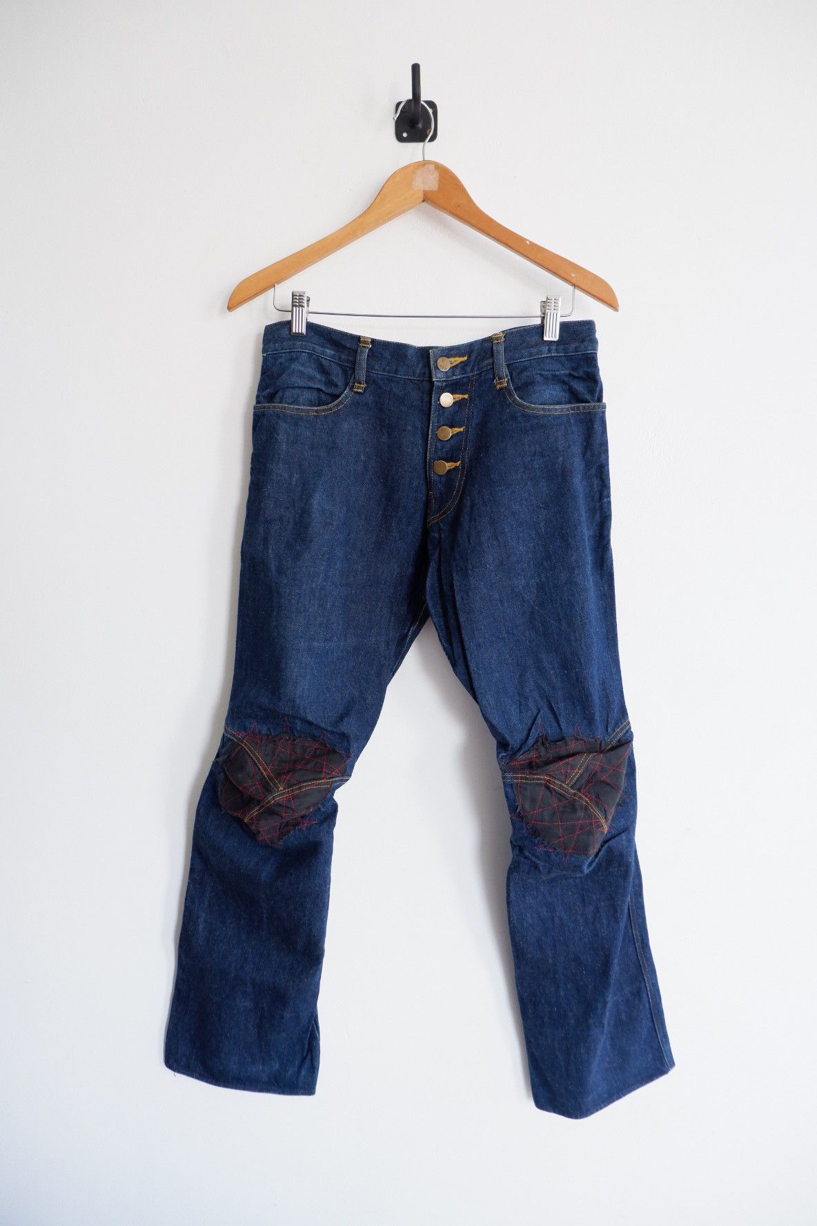 Christopher Nemeth Christopher Nemeth Patchwork Double Knee Denim Size US 30 / EU 46 - 1 Thumbnail