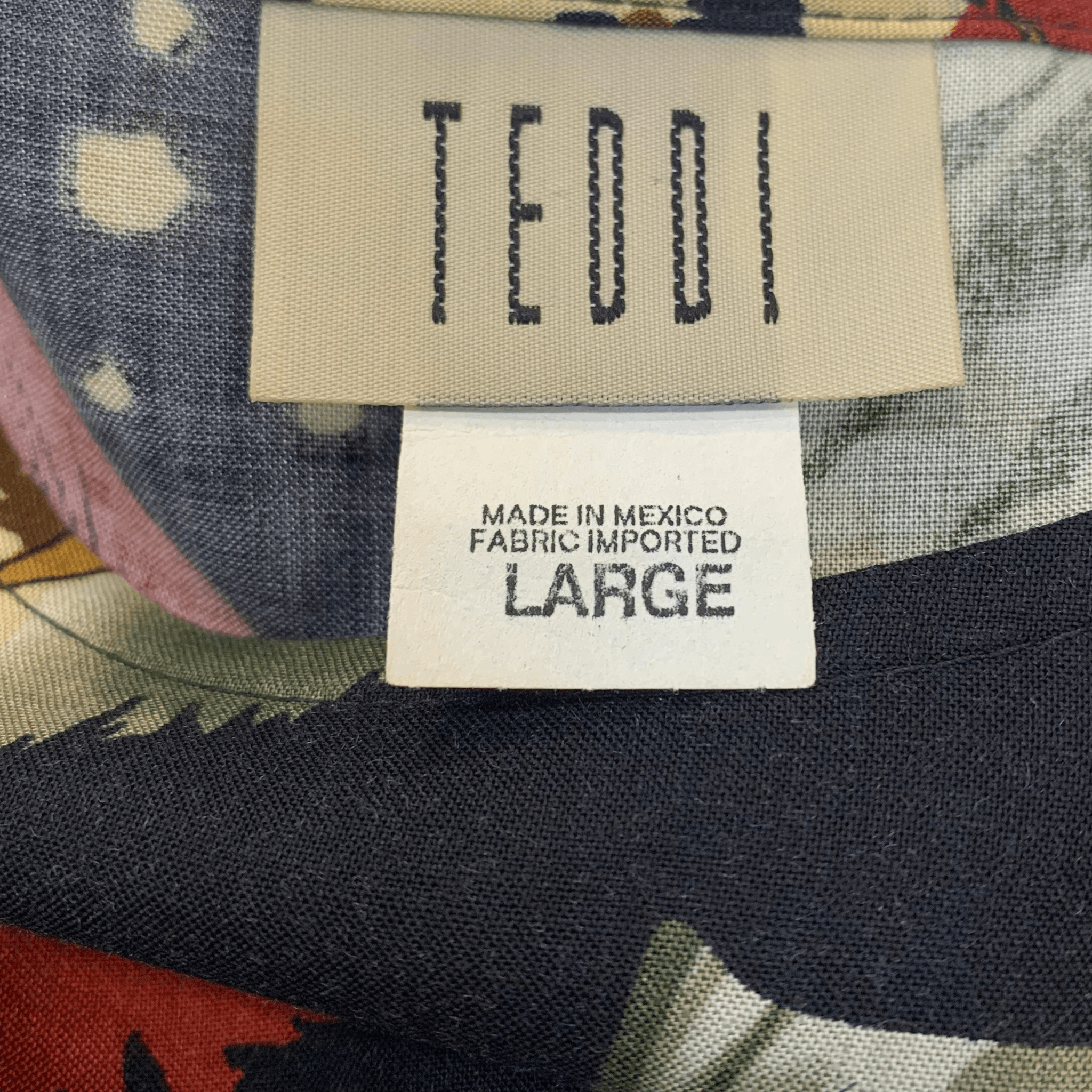 Vintage Vintage Safari-Inspired Drop Waist Midi Dress | L | Teddi Size L / US 10 / IT 46 - 4 Thumbnail