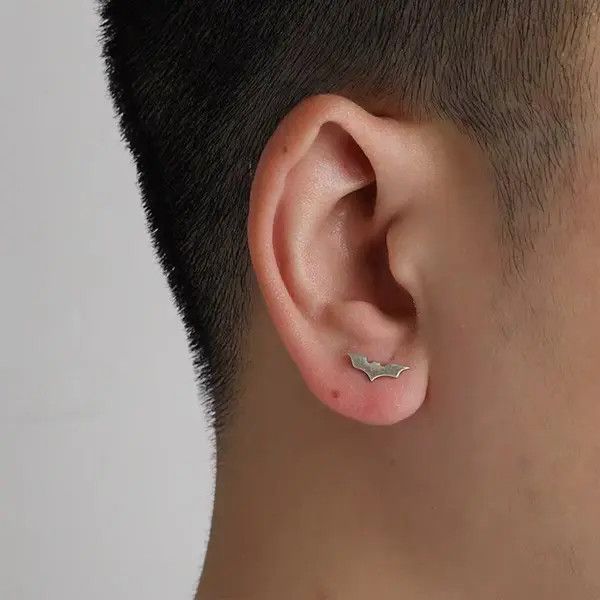 Japanese Brand 💯 925 silver vintage bat earrings Size ONE SIZE - 3 Thumbnail