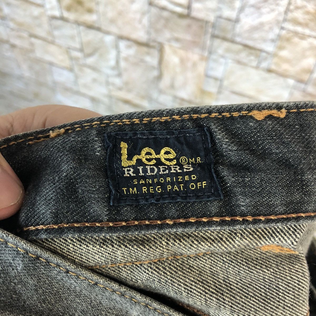 Japanese Brand Lee vintage faded Black Denim Pants #A1003 Size US 31 - 19 Thumbnail