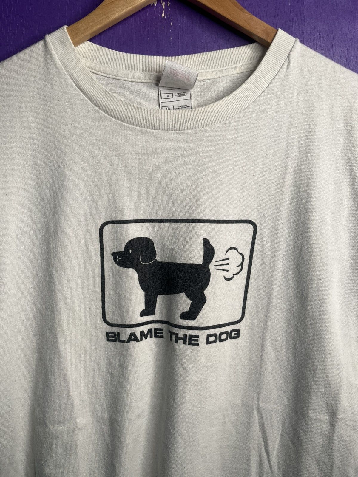 Vintage Vintage 00s Blame the dog text tee Size US XL / EU 56 / 4 - 3 Thumbnail