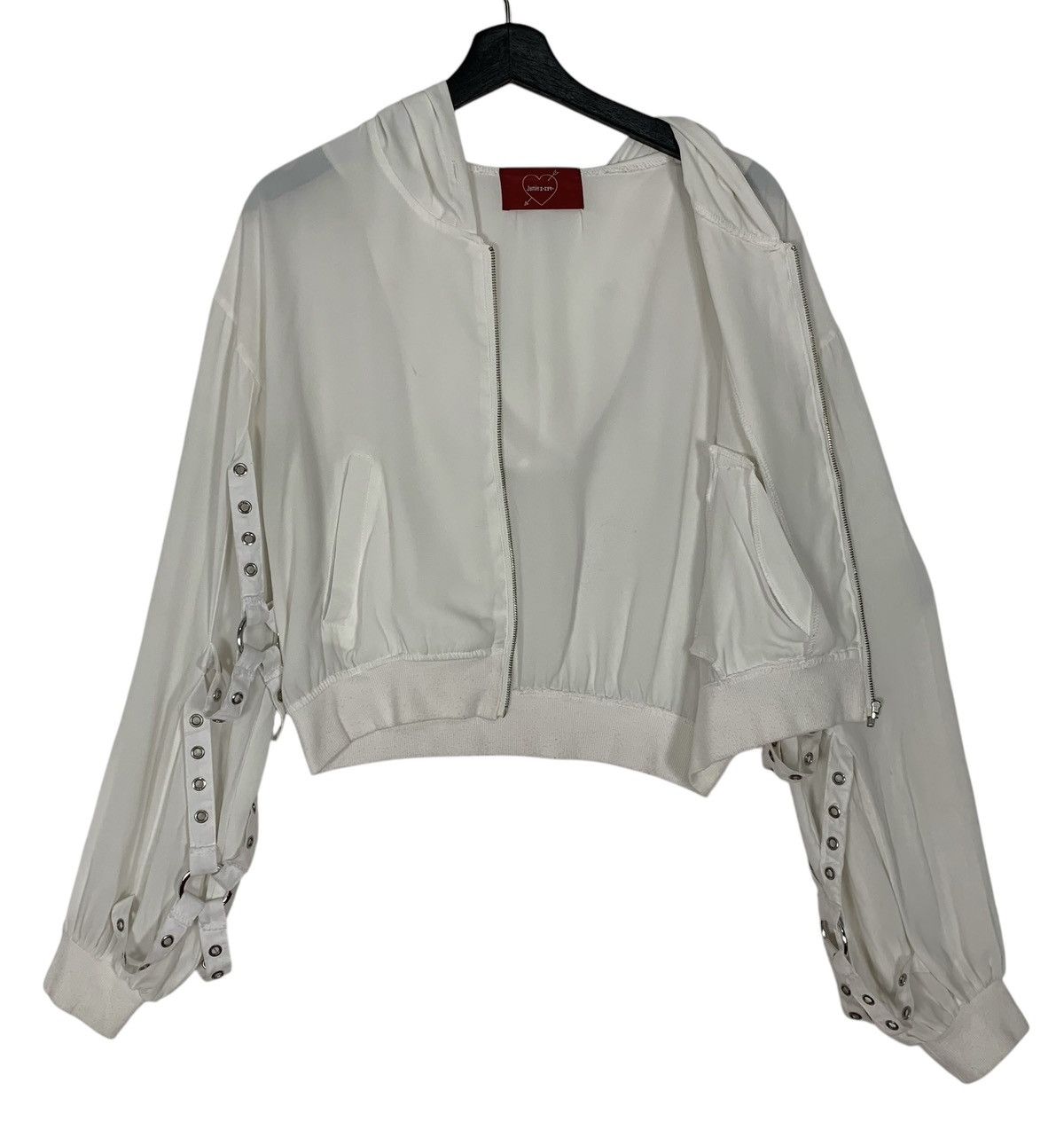 Japanese Brand Jamie I-I7 JapaneseBrand StreetWear Crop top Hoodie Jacket Size S / US 4 / IT 40 - 4 Thumbnail
