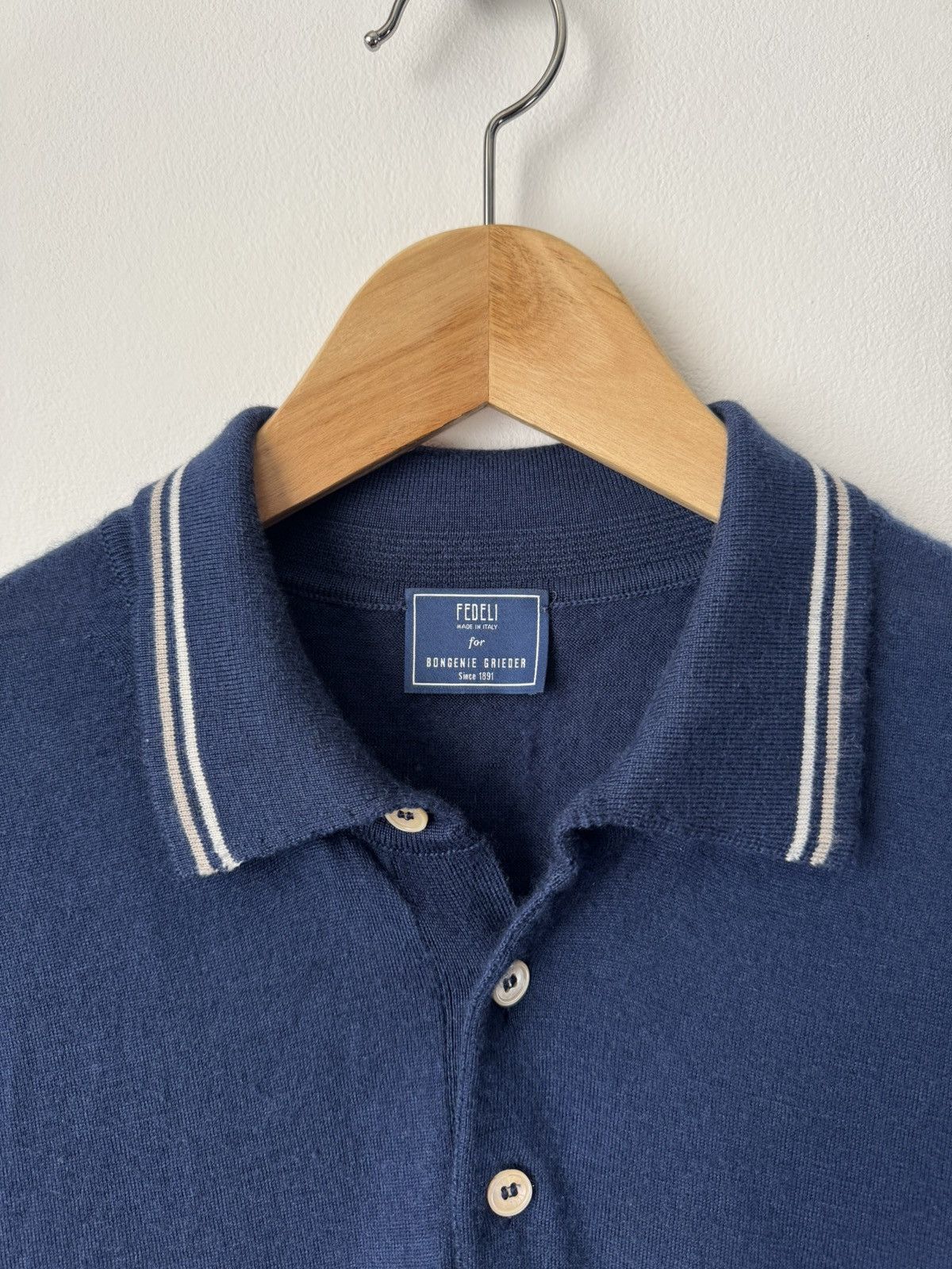 Fedeli Fedeli Silk Cashemere Polo Shirt Size US M / EU 48-50 / 2 - 2 Thumbnail