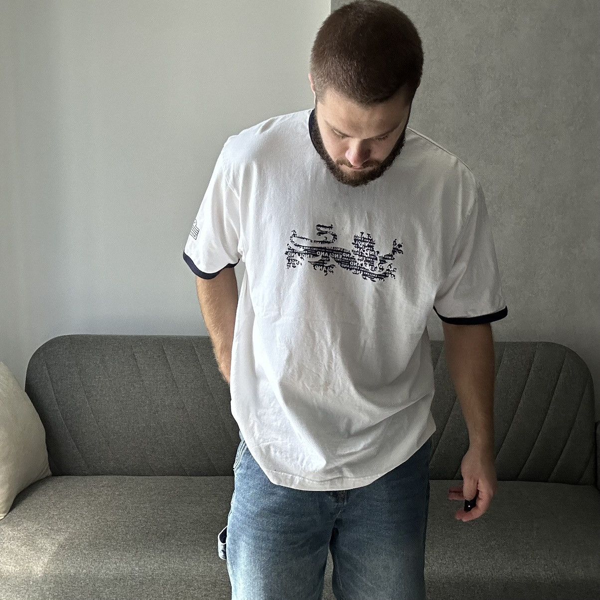 New England Outerwear × Vintage Vintage England T-shirts Big Logo Y2K Style USA 00s Size US XL / EU 56 / 4 - 4 Thumbnail