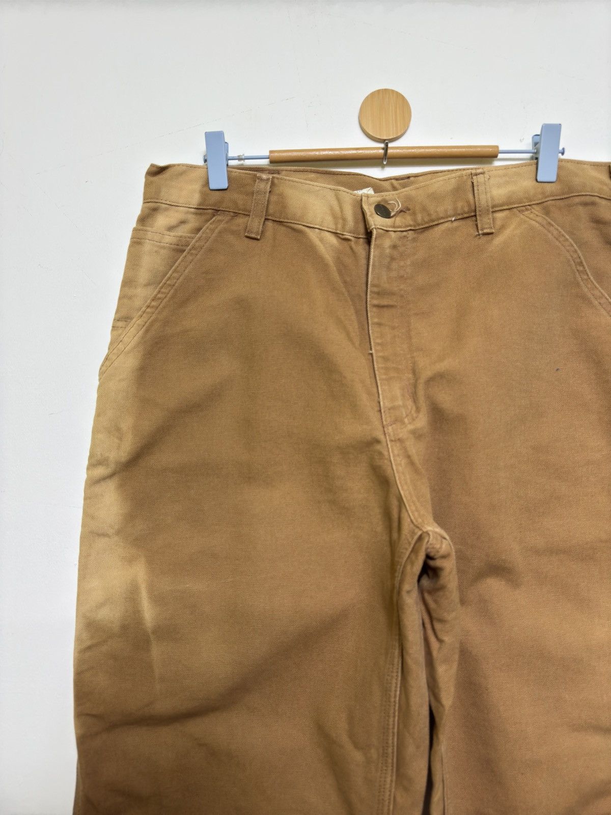 Carhartt Vintage Carhartt Super Faded Carpenter Pants Dungaree Fit Size US 35 - 4 Thumbnail