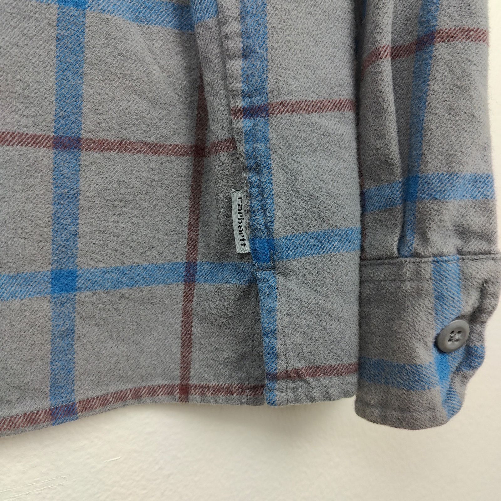 Carhartt Wip Carhartt WIP Linn Overshirt Mens Small Full Zip Gray Plaid Size US S / EU 44-46 / 1 - 2 Thumbnail