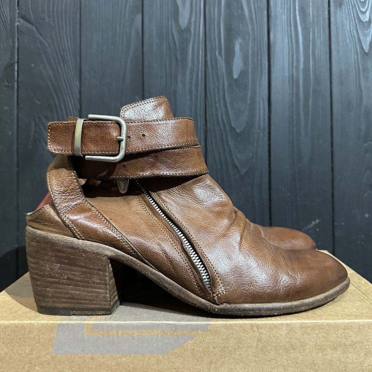 Other FAUZIAN JEUNESSE VINTAGE wmns Leather Cowboy boots 38.5 size Size US 8.5 / IT 38.5 - 1 Thumbnail