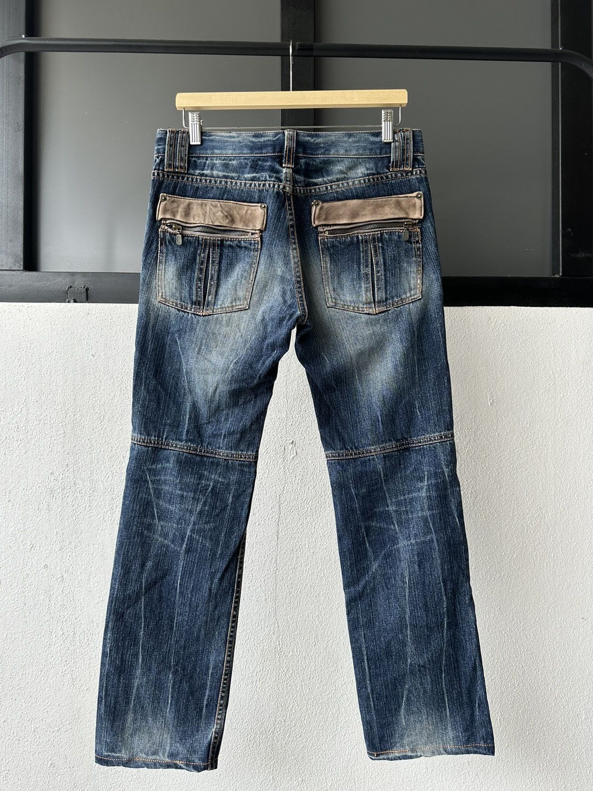 PPFM 2007 PPFM distressed hybrid denim archive Size US 33 - 13 Thumbnail