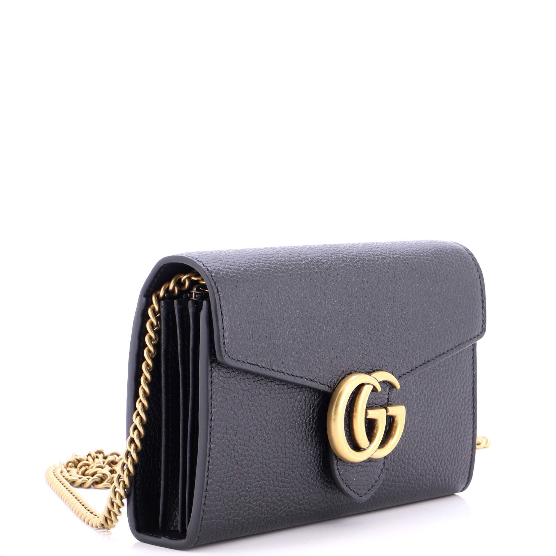 Gucci GG Marmont Chain Wallet Leather Mini Size ONE SIZE - 1 Thumbnail