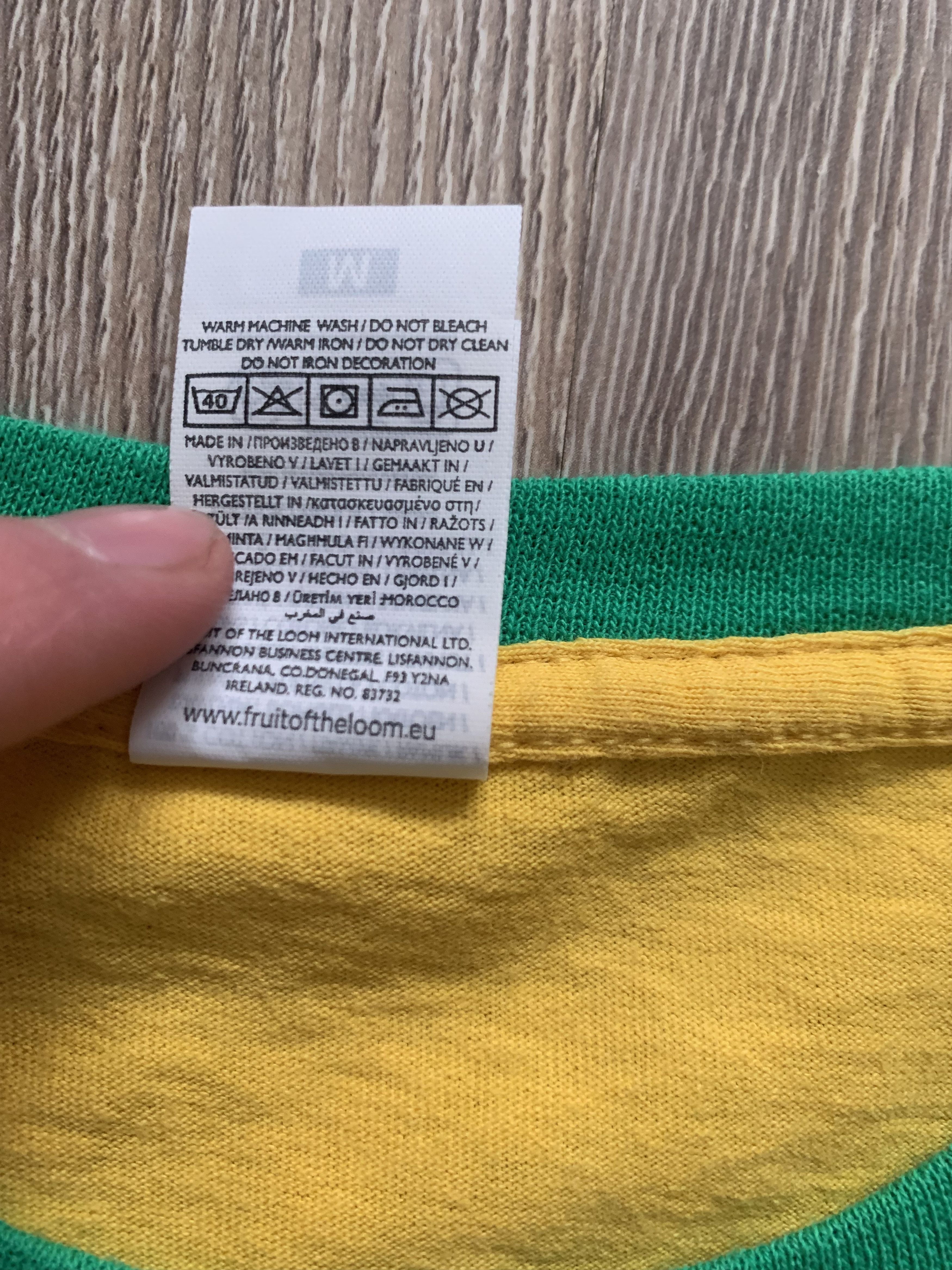 Fruit Of The Loom Vintage Brazil Yellow Printed Cotton T-Shirt Size US M / EU 48-50 / 2 - 8 Thumbnail