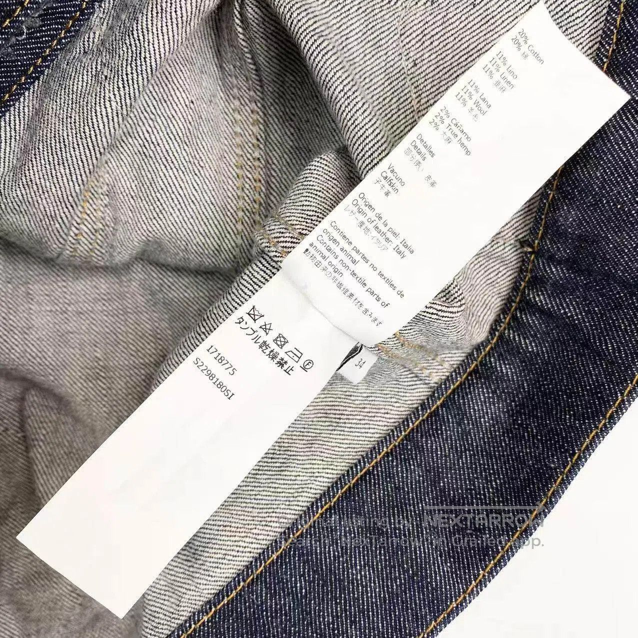Loewe Loewe Asymmetrical patched denim jacket| Size XXS / US 00 / IT 34 - 5 Thumbnail