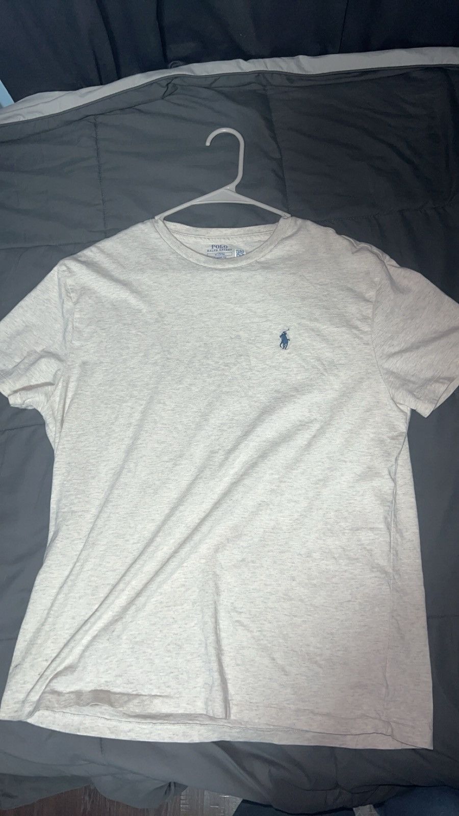 Polo Ralph Lauren Polo grey/white classic tee with navy logo Size US M / EU 48-50 / 2 - 1 Thumbnail