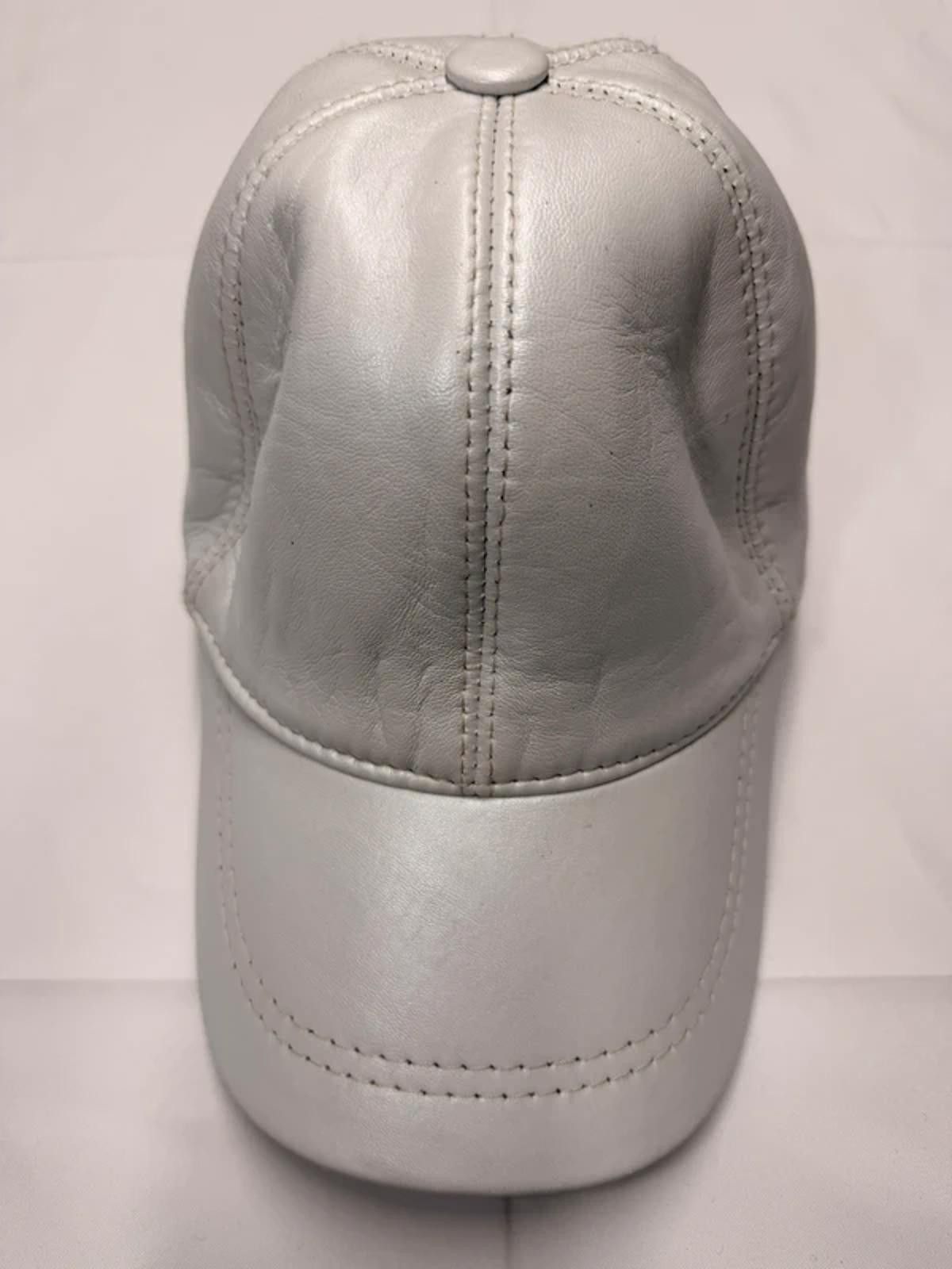 Other NEW Grey Leather Baseball Cap - Premium Hat #011 Size ONE SIZE - 1 Thumbnail