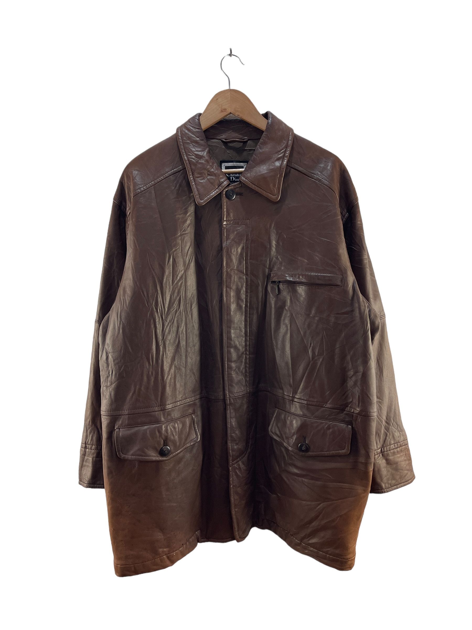 Christian Dior Monsieur Vintage Christian Dior Monsieur Leather Jacket Size L / US 10 / IT 46 - 1 Thumbnail