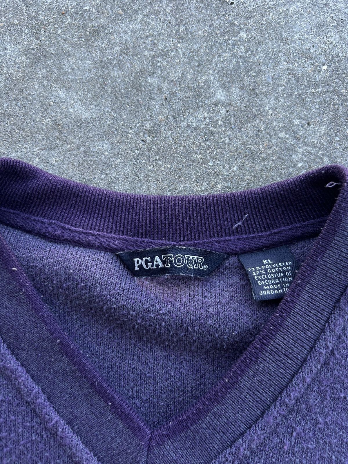 PGA Tour × Tiger Woods × Vintage PGA Tour V Neck Golf Sweater Size US XL / EU 56 / 4 - 3 Thumbnail