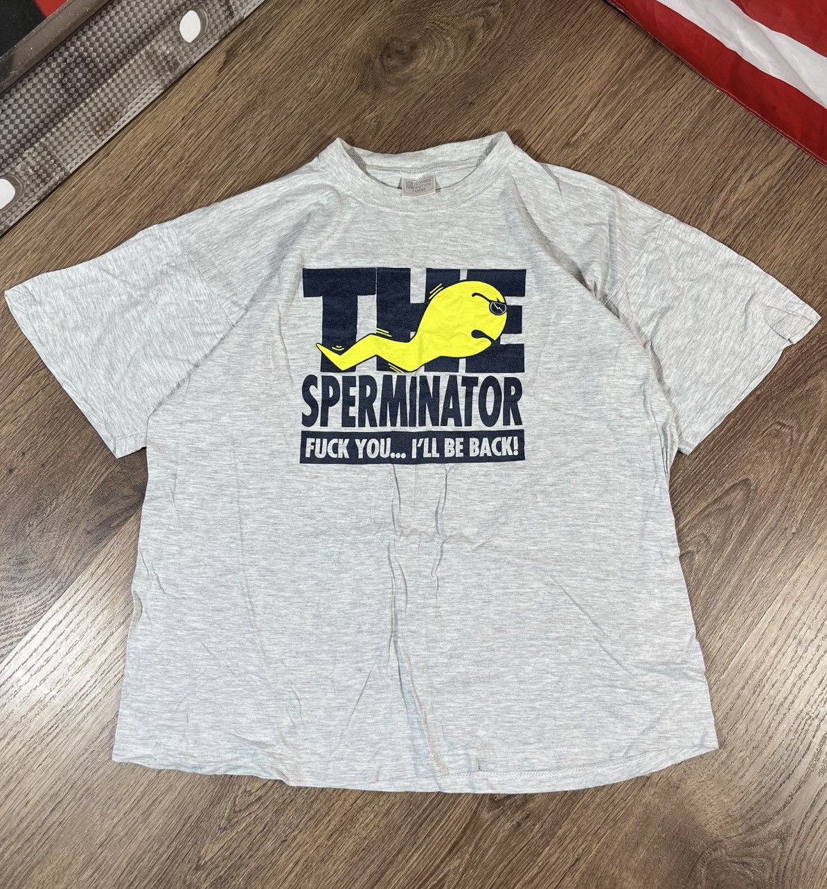 Other Vintage 90s The Sperminator Fuck You I’ll Be Back Sex Tee Size US XL / EU 56 / 4 - 1 Thumbnail