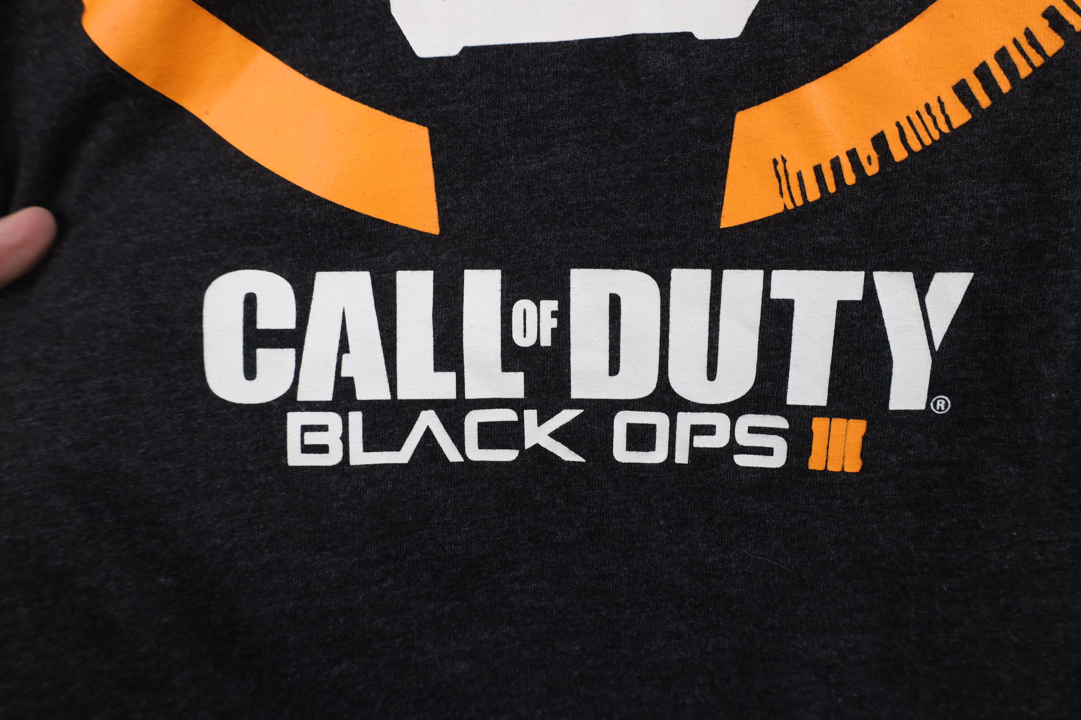 Vintage Y2K Waffle Knit Call of Duty Black OPS III T-Shirt Gray Size US L / EU 52-54 / 3 - 5 Thumbnail