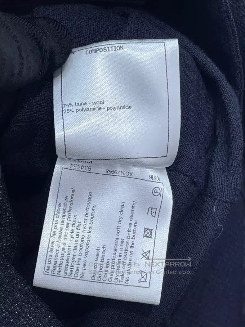 Chanel Chanel Double-breasted fine glitter suit collar long jacke Size XS / US 0-2 / IT 36-38 - 7 Thumbnail