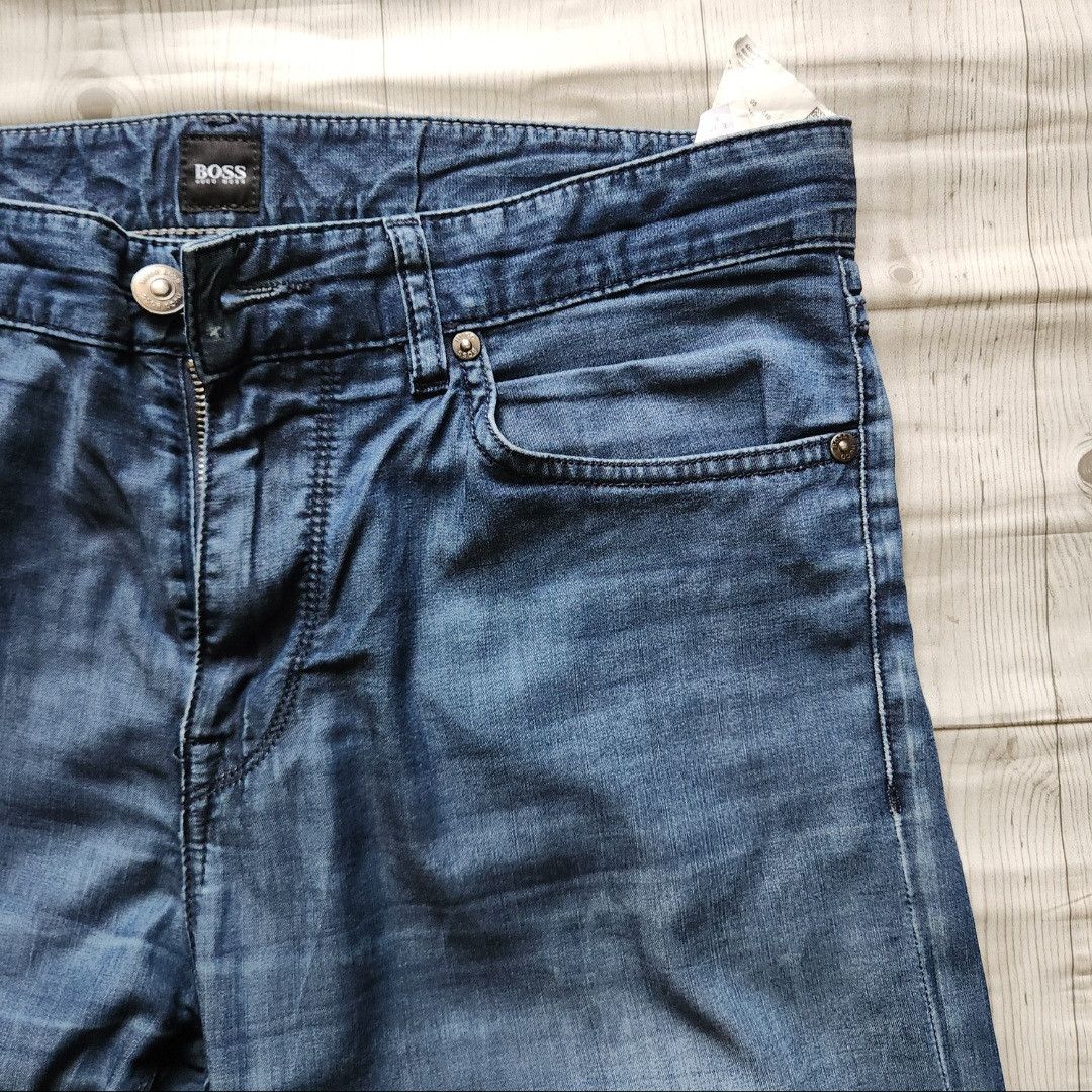 Hugo Boss × Vintage Vintage Distressed Hugo Boss Stretch Denim Pants Size US 32 / EU 48 - 5 Thumbnail
