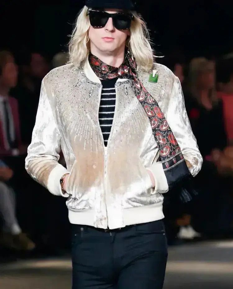 Saint Laurent Paris Saint Laurent Paris 16AW Runway Scarf Size ONE SIZE - 4 Thumbnail