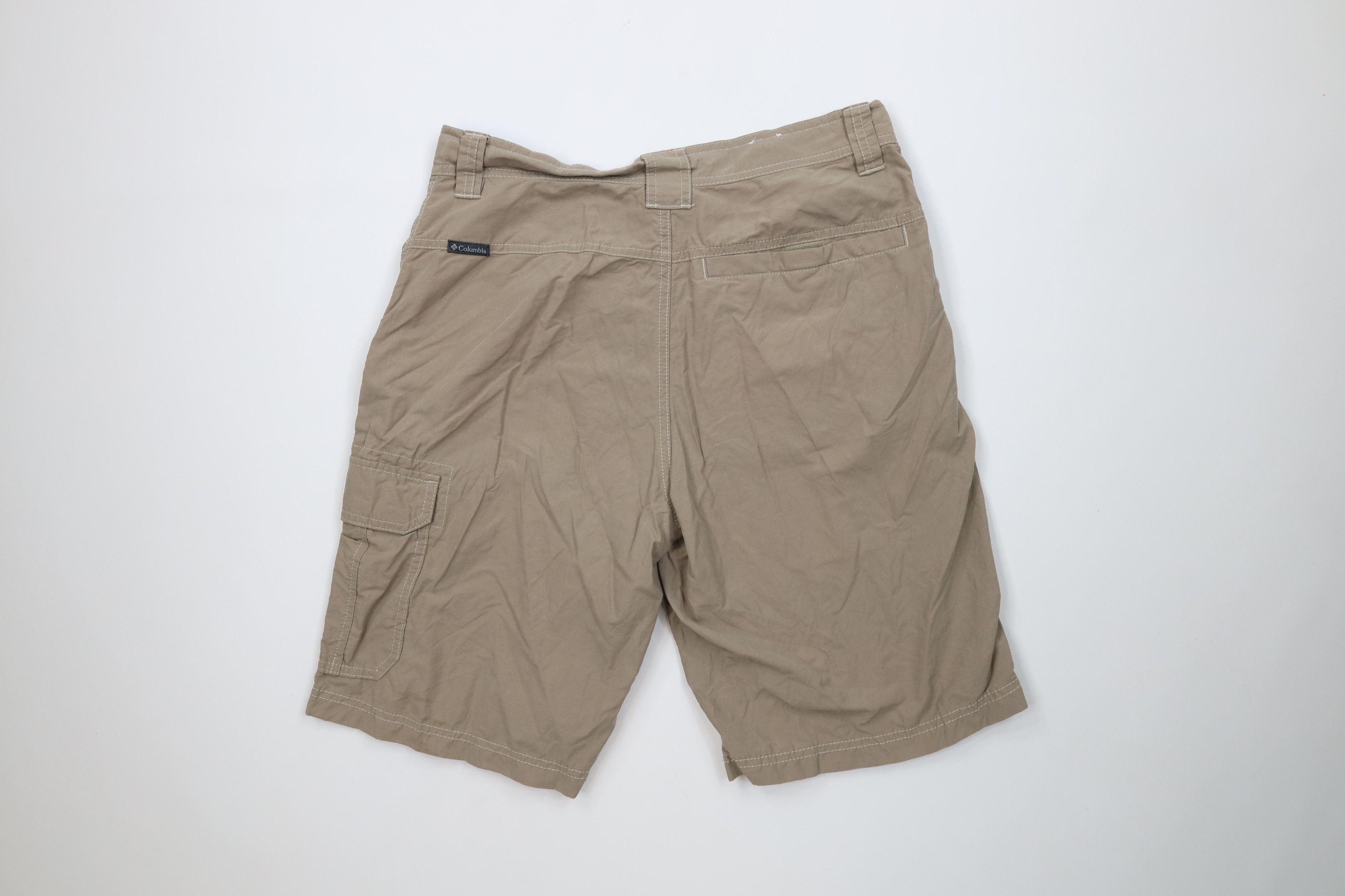 Columbia Vintage Y2K Columbia Trekking Hiking Cargo Shorts Beige Size US 32 / EU 48 - 10 Thumbnail