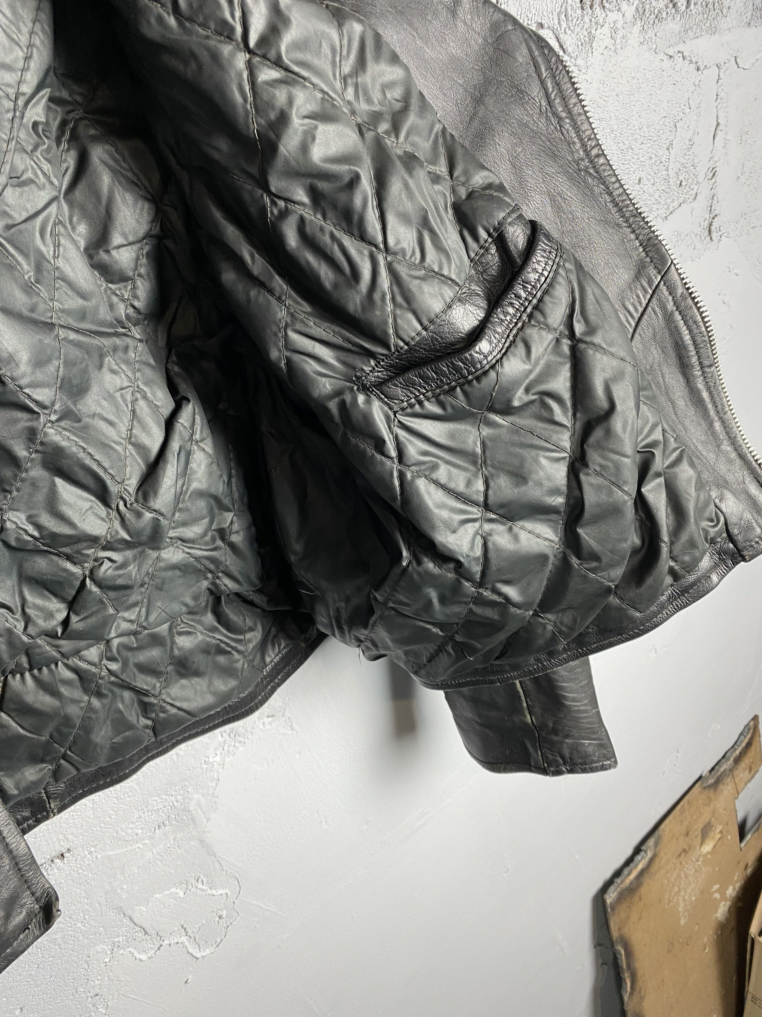 Vintage Vintage Avantgarde Biker Cropped Leather Jacket Size US M / EU 48-50 / 2 - 15 Thumbnail