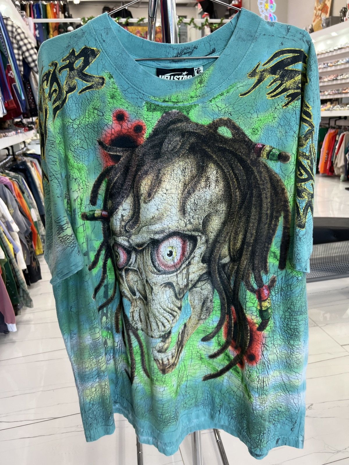 HELLSTAR Zombie Green Tie Dye Tee Size US XL / EU 56 / 4 - 1 Thumbnail