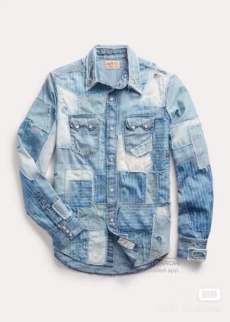 RRL Ralph Lauren RRL Ralph Lauren Slim fit blue dyed denim western men's de Size US M / EU 48-50 / 2 - 1 Thumbnail
