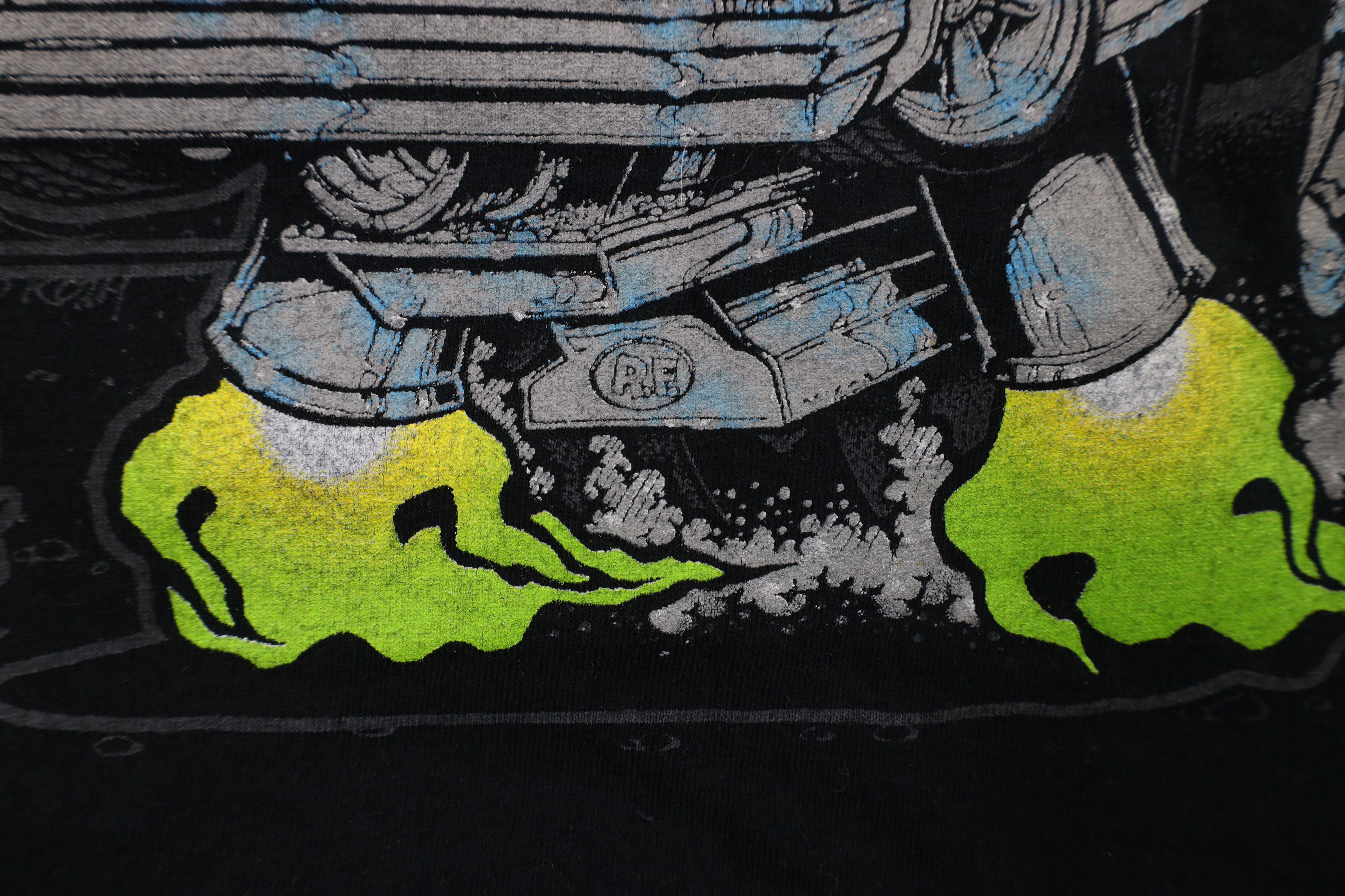 Vintage Retro Y2K Rat Fink Spell Out I Love Chevys Car T-Shirt Black Size US XL / EU 56 / 4 - 10 Thumbnail