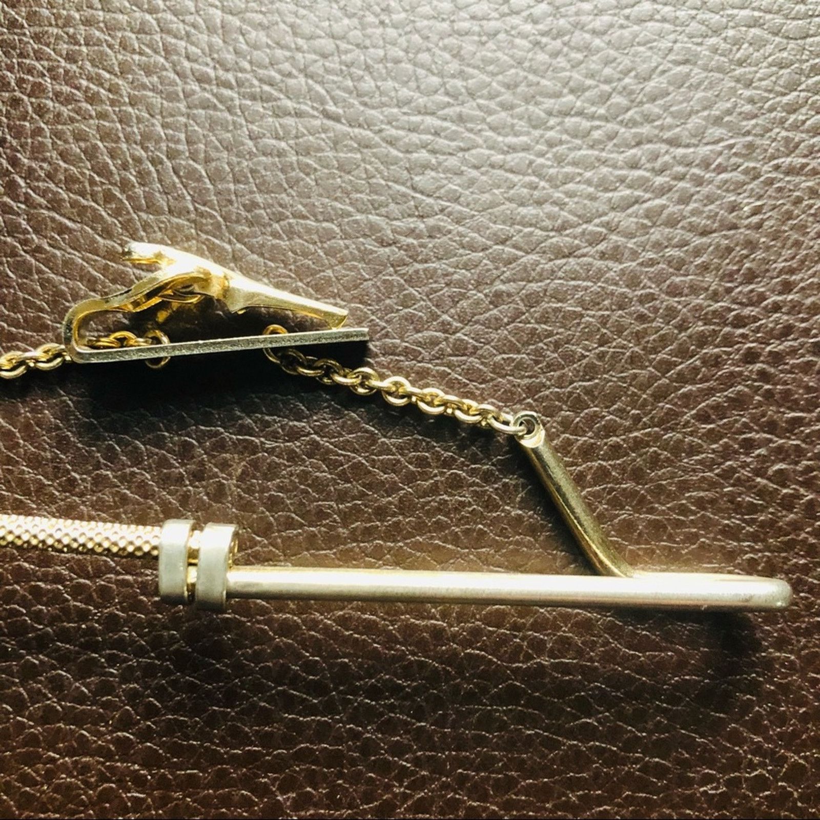 Vintage Vintage men’s gold tone expandable tie bar clip Size ONE SIZE - 4 Thumbnail