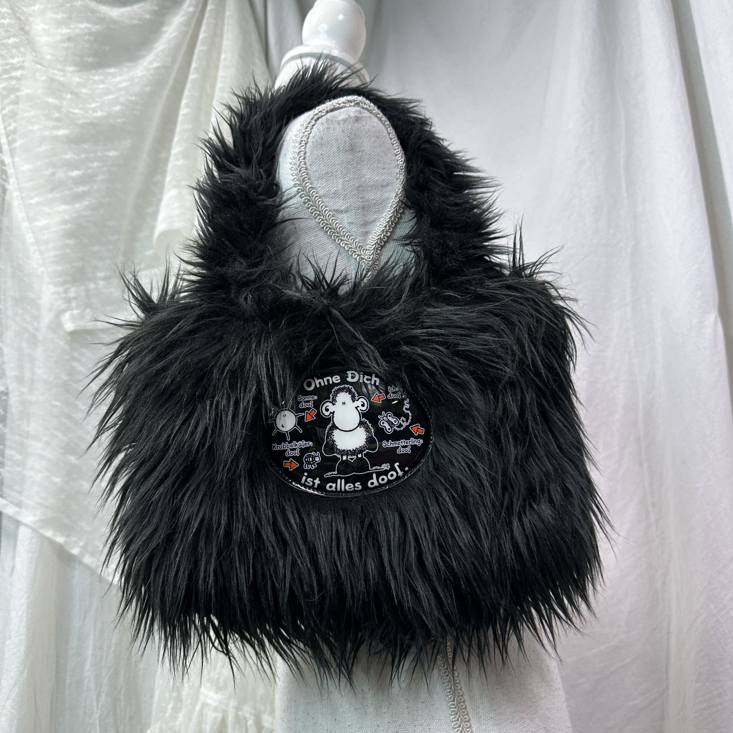 Vintage Vintage Avant Garde Fur Shoulder Bag Y2K Size ONE SIZE - 6 Thumbnail