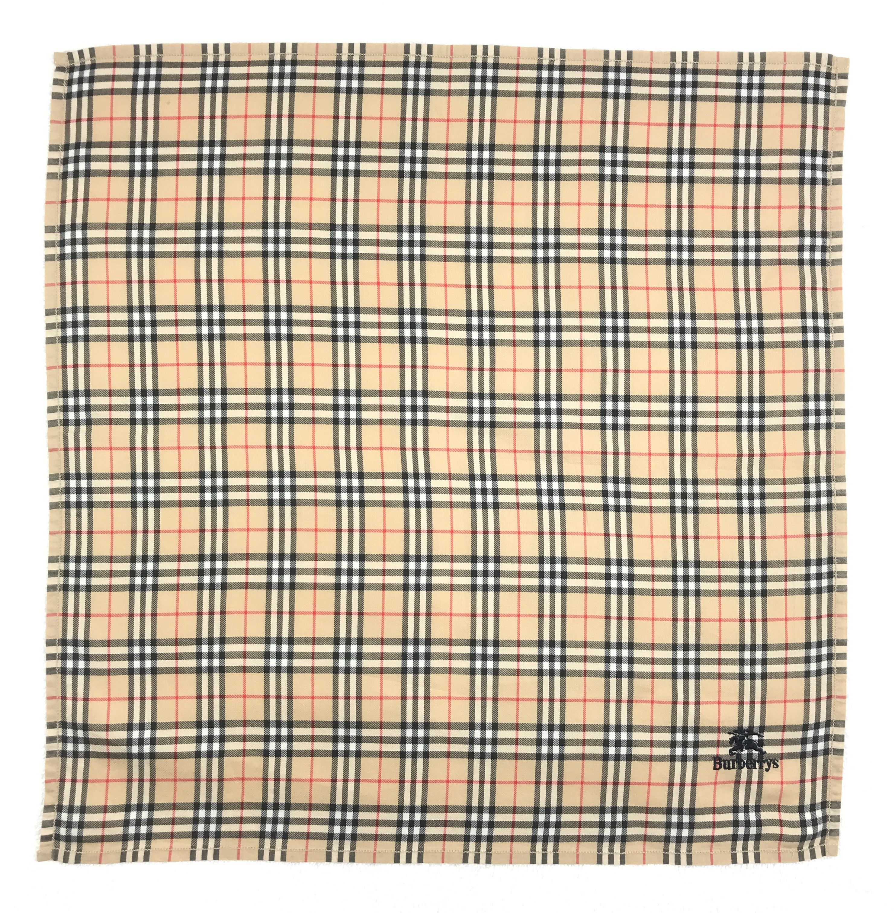 Burberry × Vintage Vintage Burberry Nova Check Bandana Neckerchief Handkerchief Size ONE SIZE - 1 Thumbnail