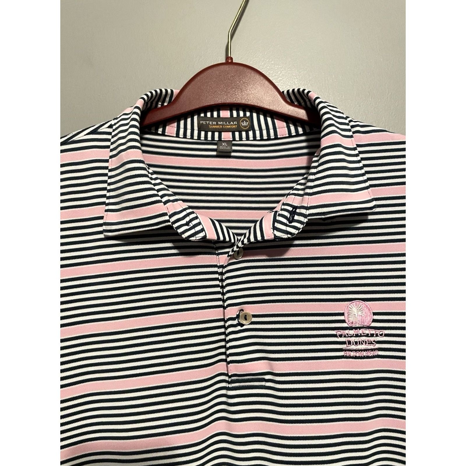 Peter Millar Peter Millar Summer Comfort Polo Golf Shirt Striped XL Hilton Head (B353) - Multicolor Size US XL / EU 56 / 4 - 2 Thumbnail